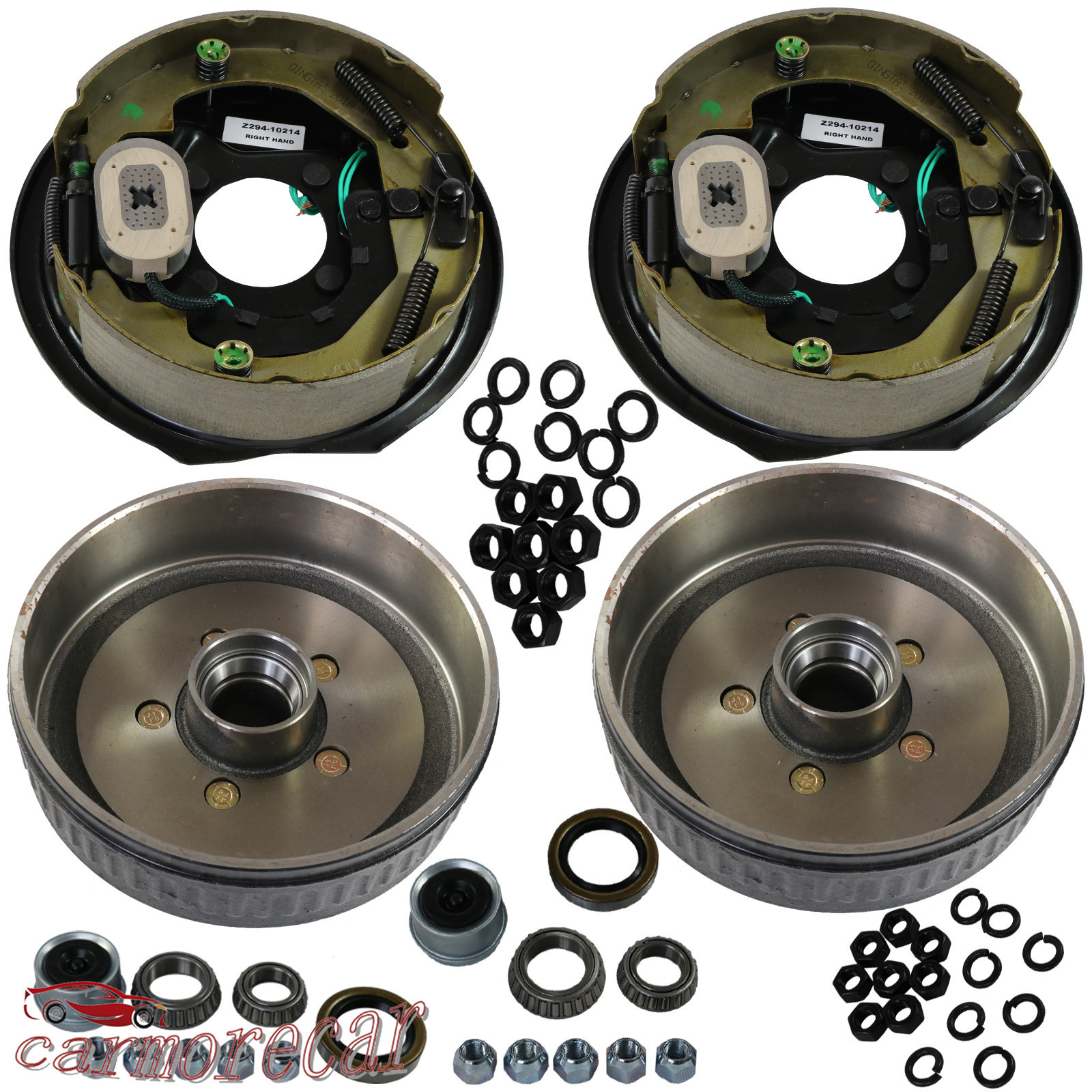 10″X2-1/4″ Electric brakes and 5 on 5 Trailer Hub Drum Kits For 3500 lbs Axle