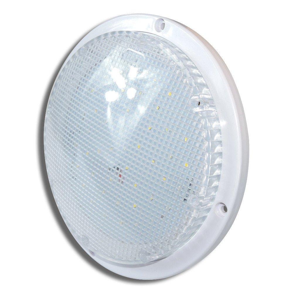 LED 12 volt BRIGHT porch dome 8.5″ SCARE LIGHT RV cargo trailer van 1000 LM