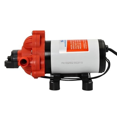 SEAFLO 33 Series Water 110V AC Pressure Pump – 115V AC, 45 PSI, Black, White