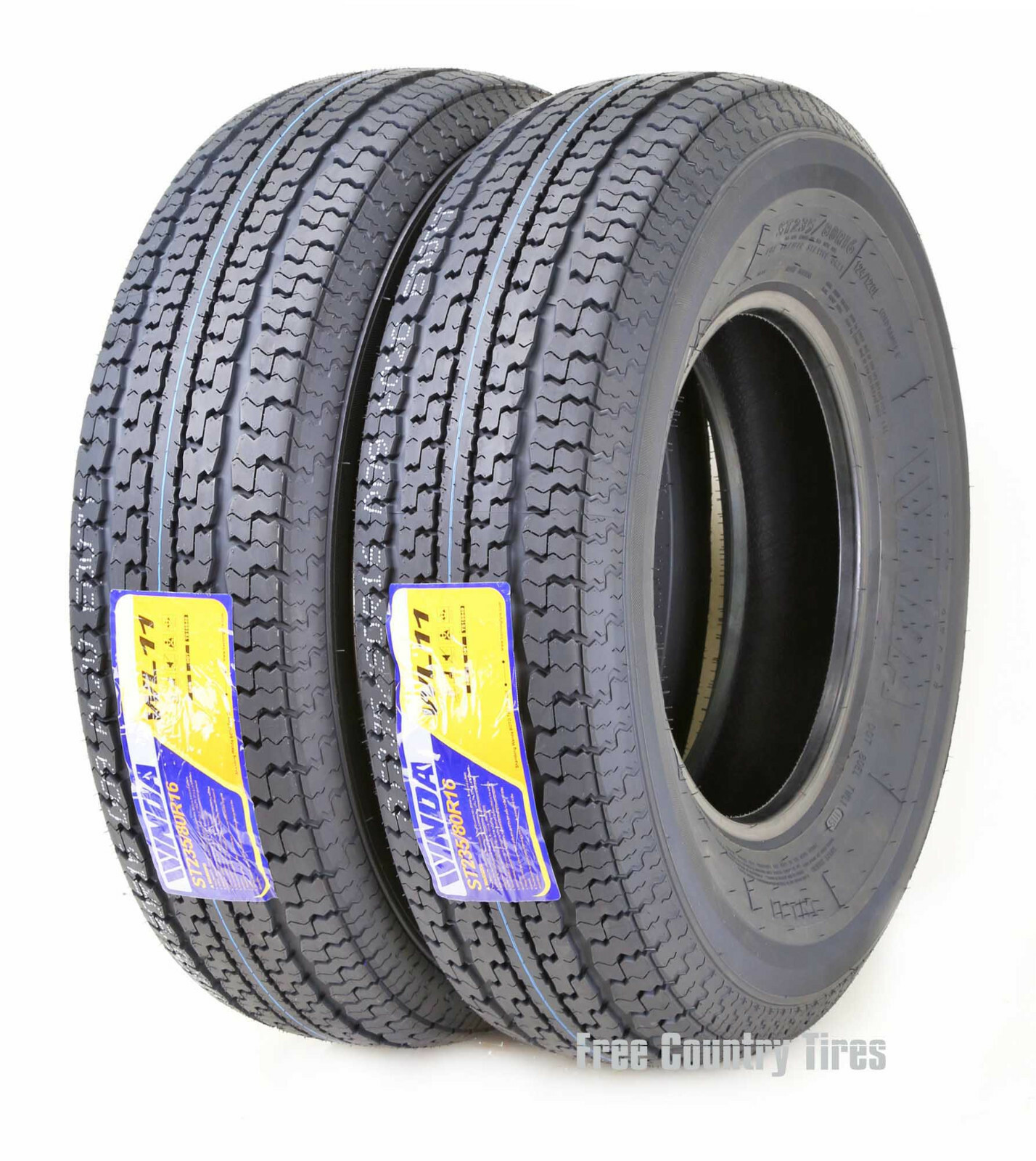 2 Trailer Tires ST235/80R16 WINDA Premium Radial 10PR Load Range E Steel Belted