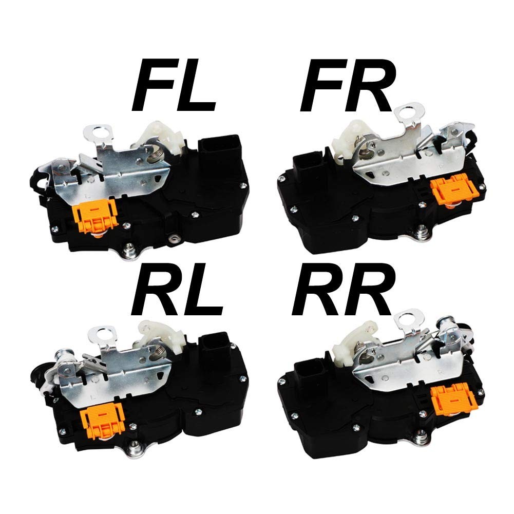Front Rear Left & Right Driver & Passenger Side & Rear, Black