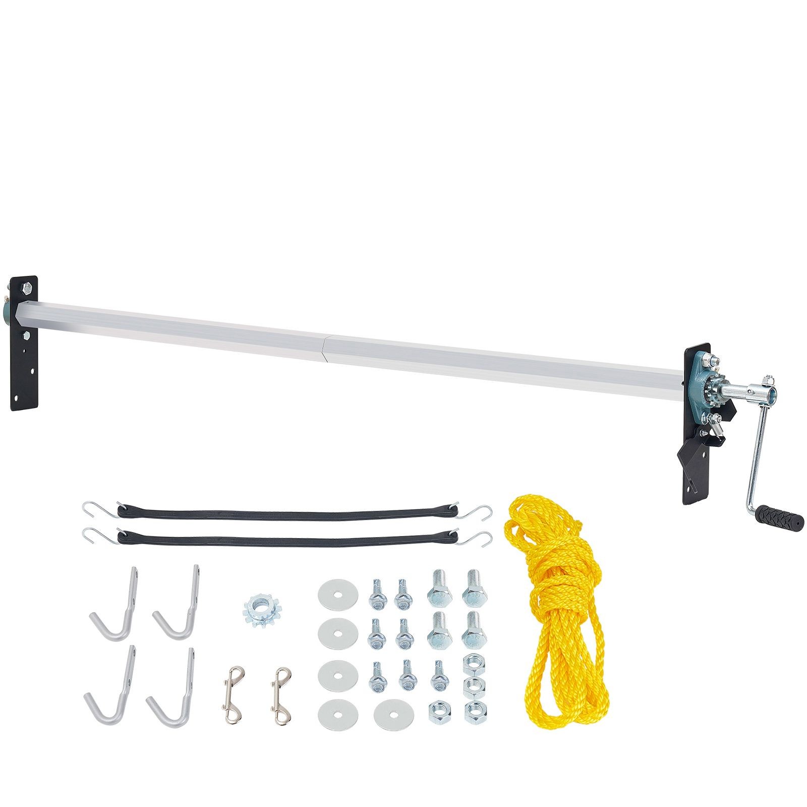 Adjustable Aluminum Tarp Roller Kit 64-104in for Dump Trucks