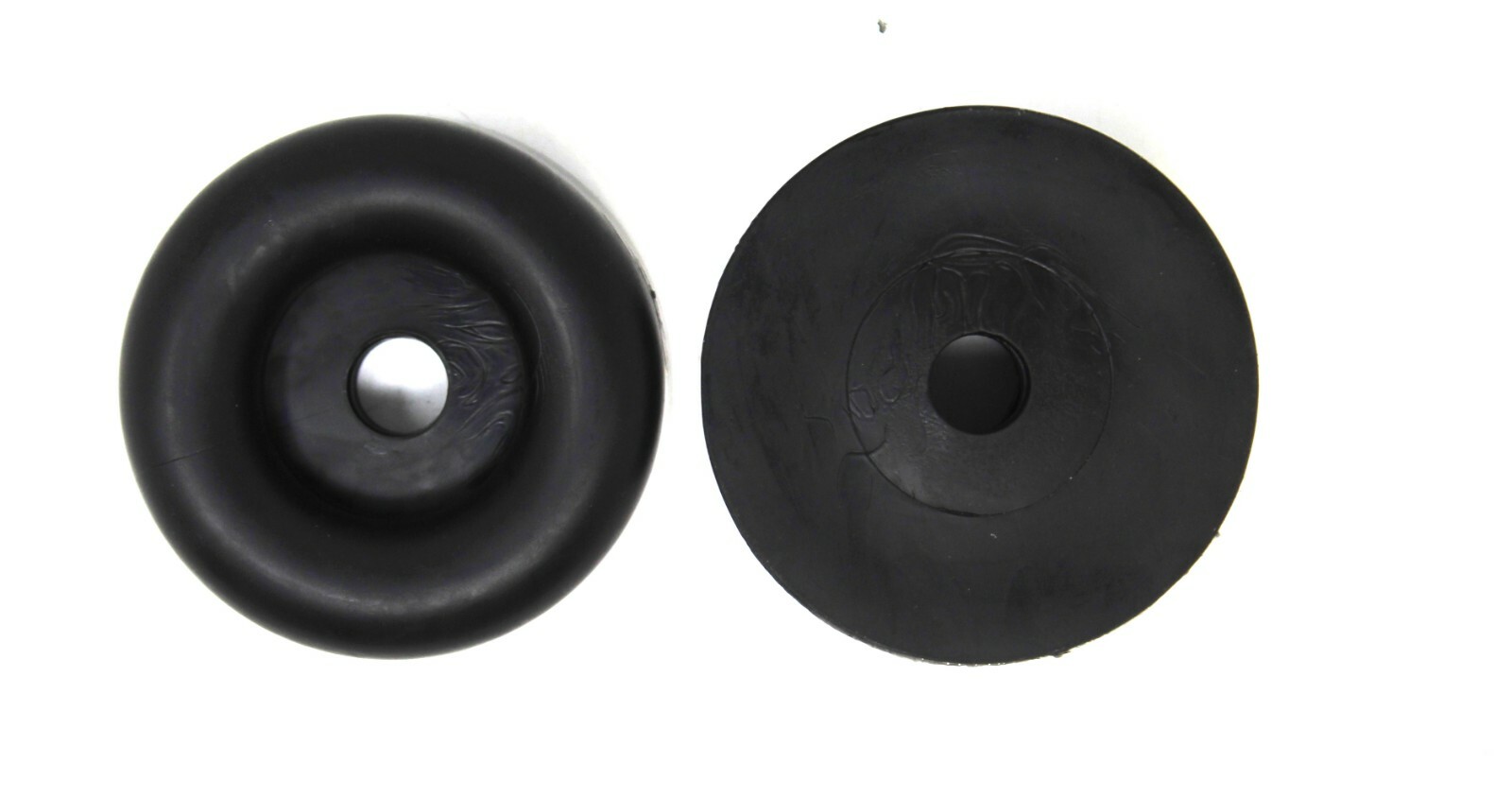 (2, 4, 6) Cargo Trailer Ramp Door Replacement Black Rubber Bumper 2.5 ‘ Round