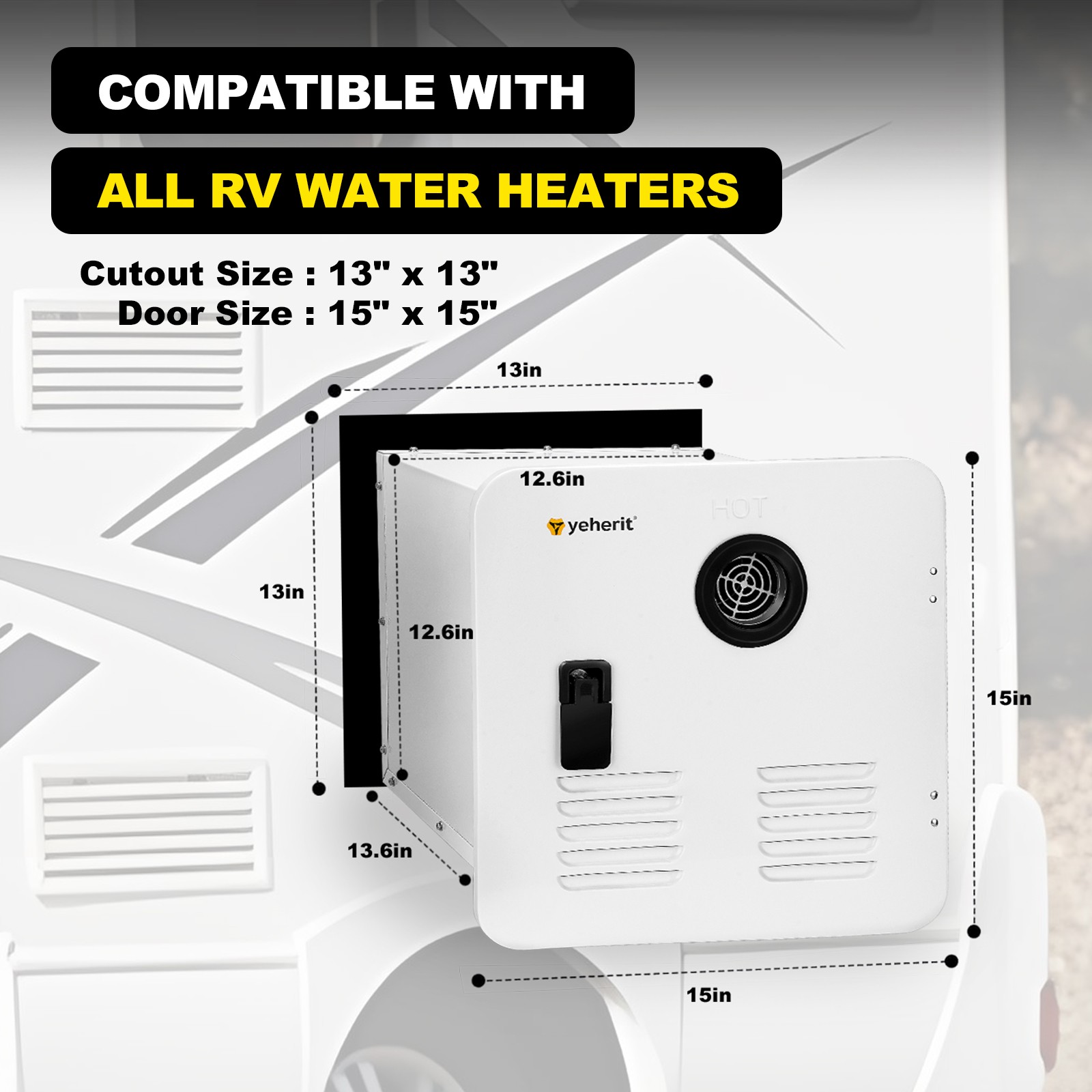 55000 BTU RV Tankless Water Heater Propane Gas 3.9GPM w/Controller Instant Hot