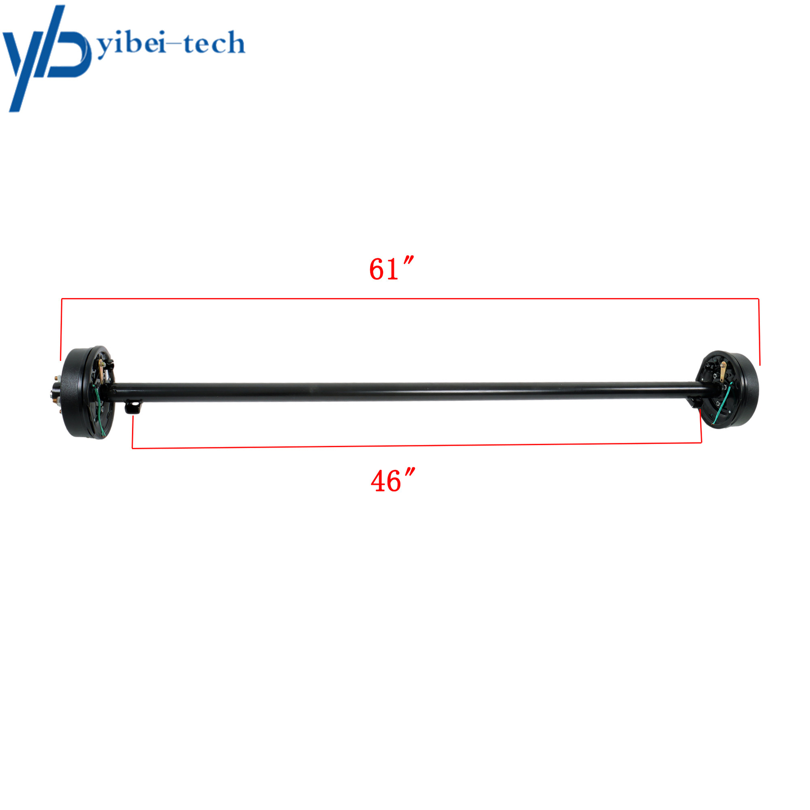 3.5k TK Trailer Axle 3500 lbs Electric Brake 5 lug-4.5″ 61″~95″ HF 46″~80″ SC