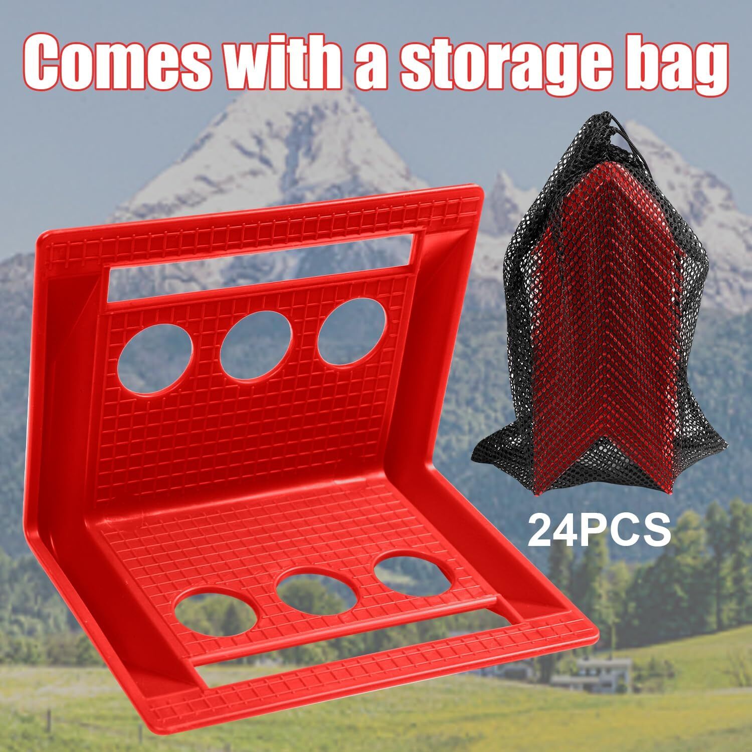 24 Pack Flatbed Edge Protectors Compatible with 4 Inch Ratchet & Winch Straps