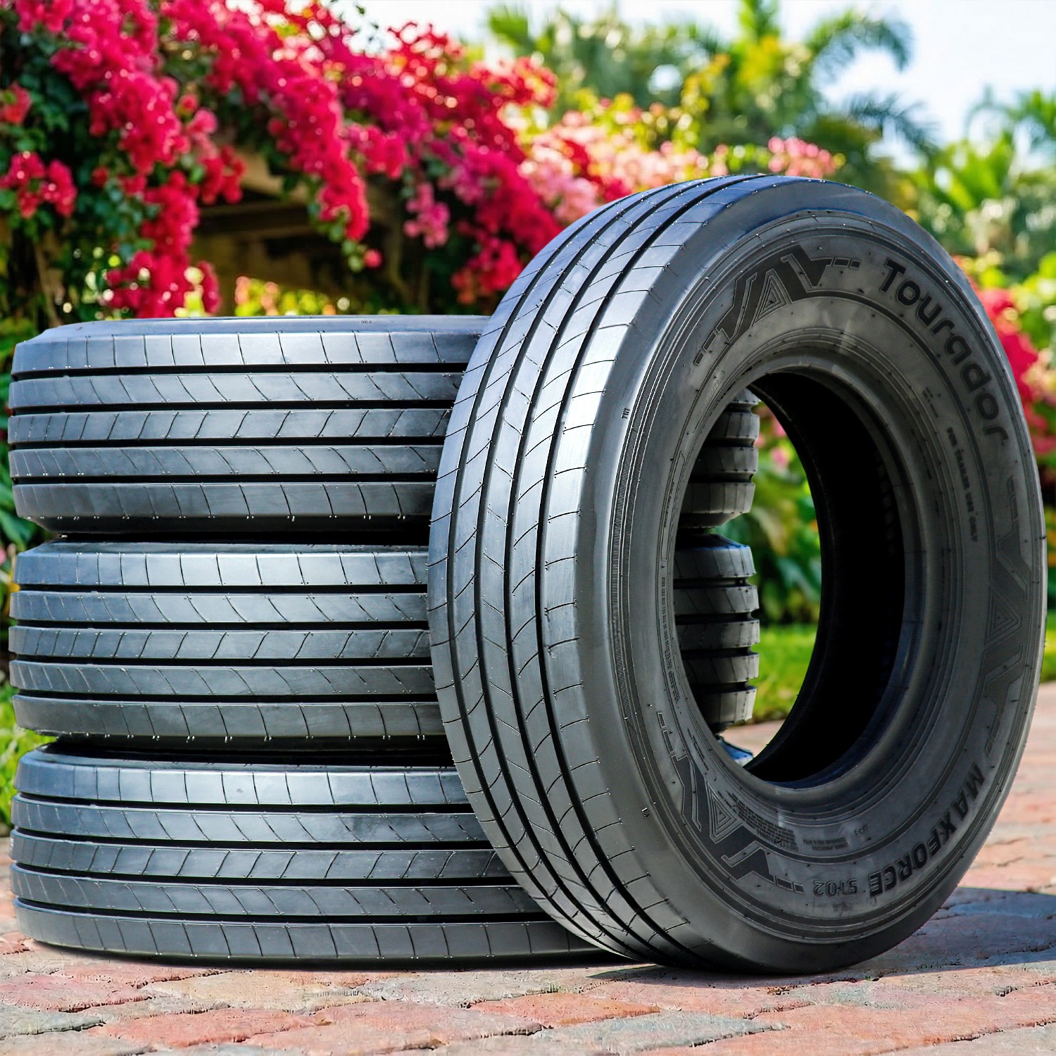 4 Tires Tourador MaxForce ST02 All Steel ST 225/75R15 Load F 12 Ply Trailer