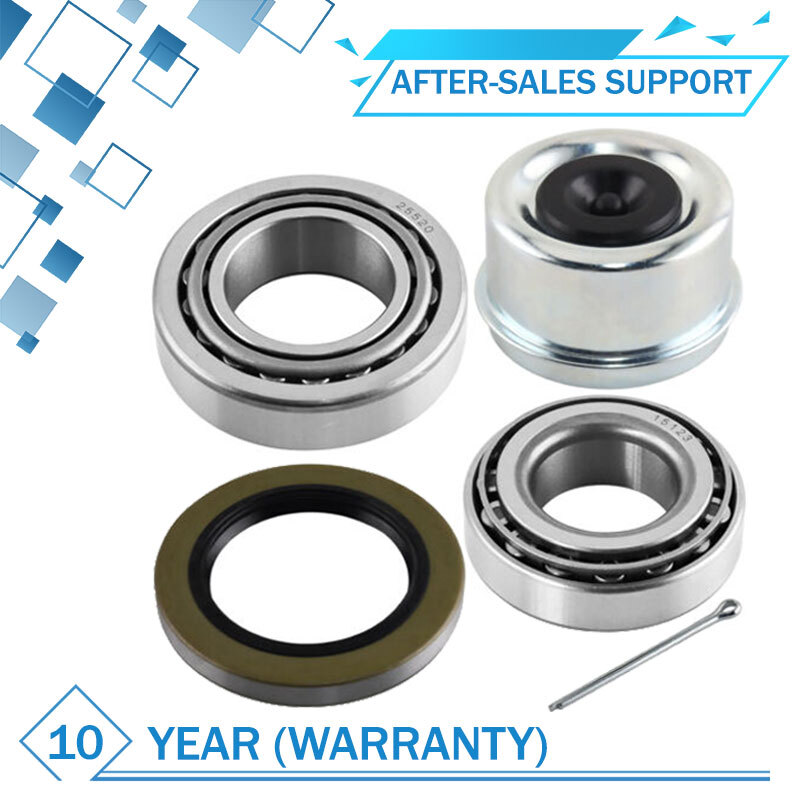 (1 Kits) 5200-6k lb Trailer Wheel Bearing Kit 25580/25520 & 15123/15245 w/ Seals