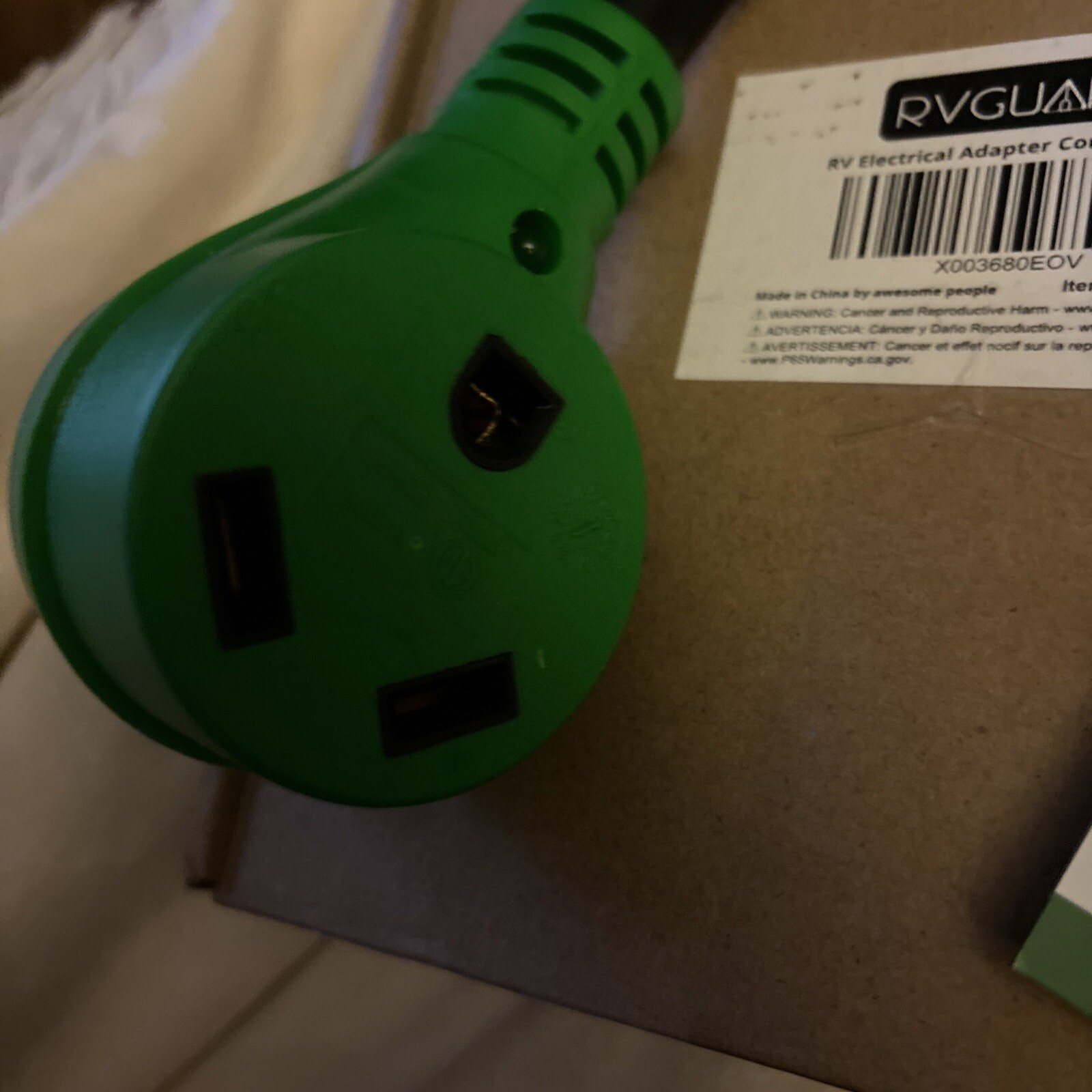 RV Guard Electrical Adapter Cord 15A 115V 60Hz Everdevelop Electric Appliance Co