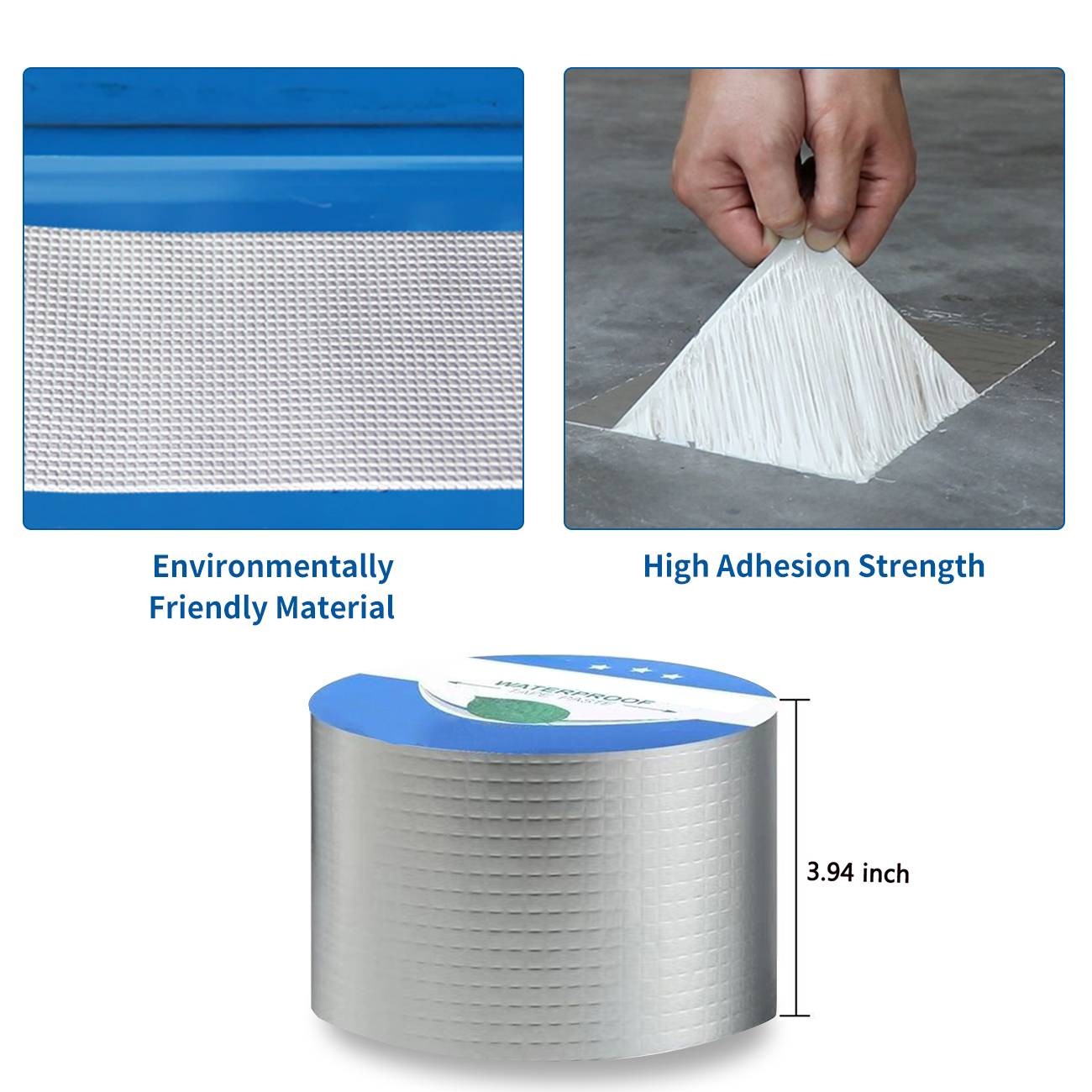 Aluminum Foil Waterproof Repair Tape 3.94″脳32.8′