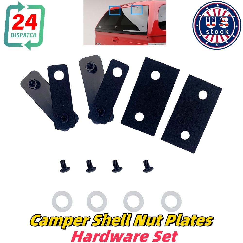 Nut Plates Hinge Repair Kit For Snugtop Fit Rear Glass Doors Camper Shell 14PCS