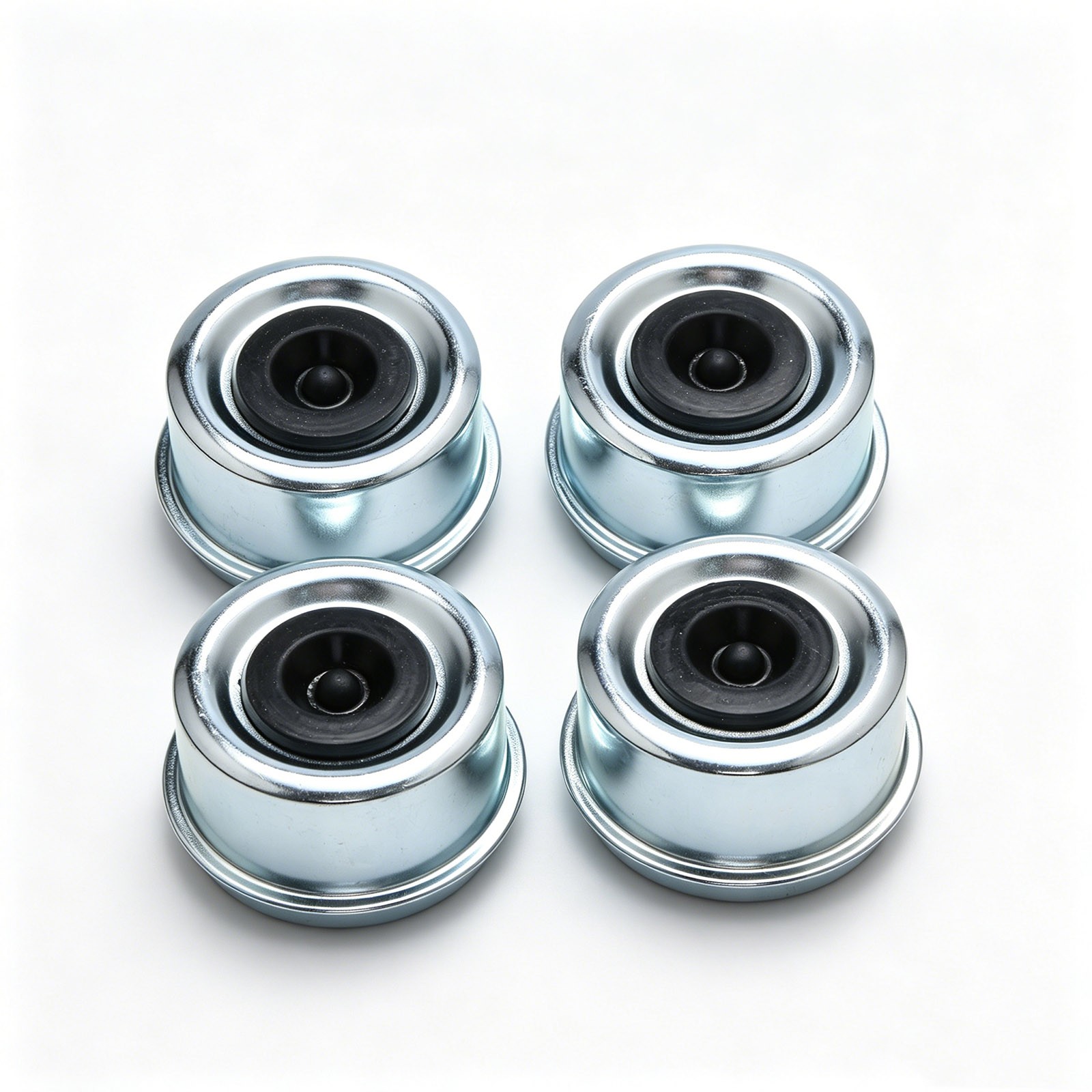 4Pcs 2.44″ For Dexter Dust Cap Corrosion Resistant Iron w/ Rubber Grease Seal