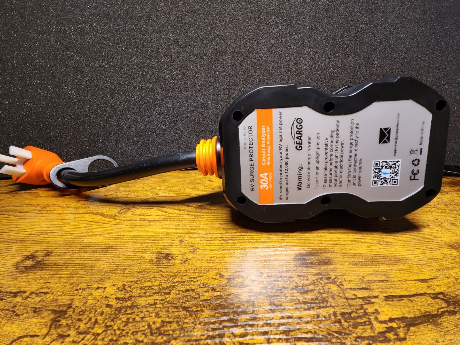 GEARGO RV Surge Protector 30 Amp Circuit Analyzer 12000J 125V Camper RV03