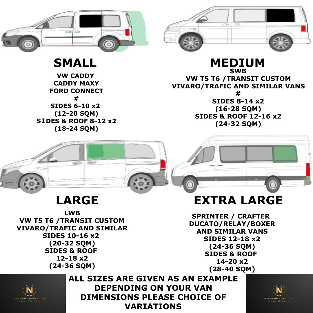 VAN LINING CARPET 4 WAY STRETCH FOR CAMPERS VANS BOAT CAMPERVAN MOTORHOME VAN