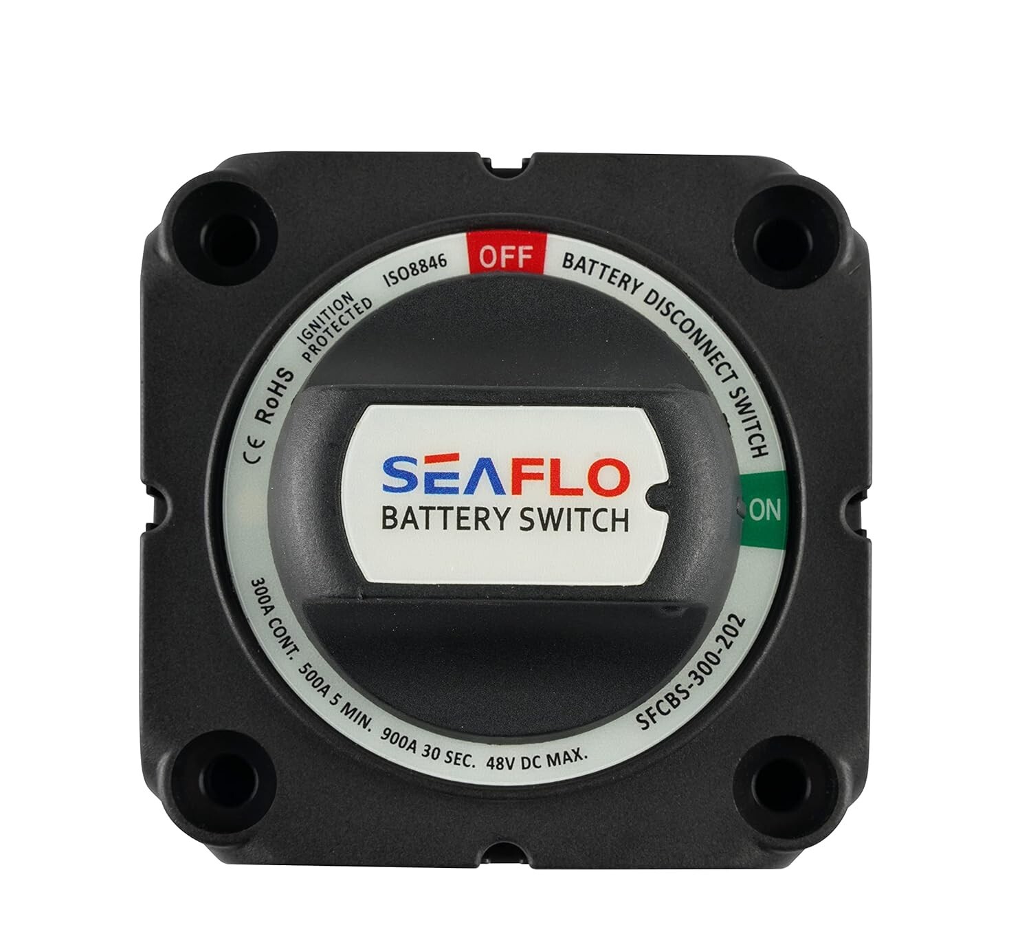 SEAFLO SFCBS-300-202 SINGLE CIRCUIT ON/OFF BATTERY DISCONNECT SWITCH *C6