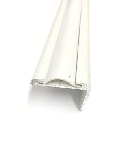 White Vinyl 5/8″ Insert Molding Trim Screw Cover RV Camper Travel Trailer 50 ft
