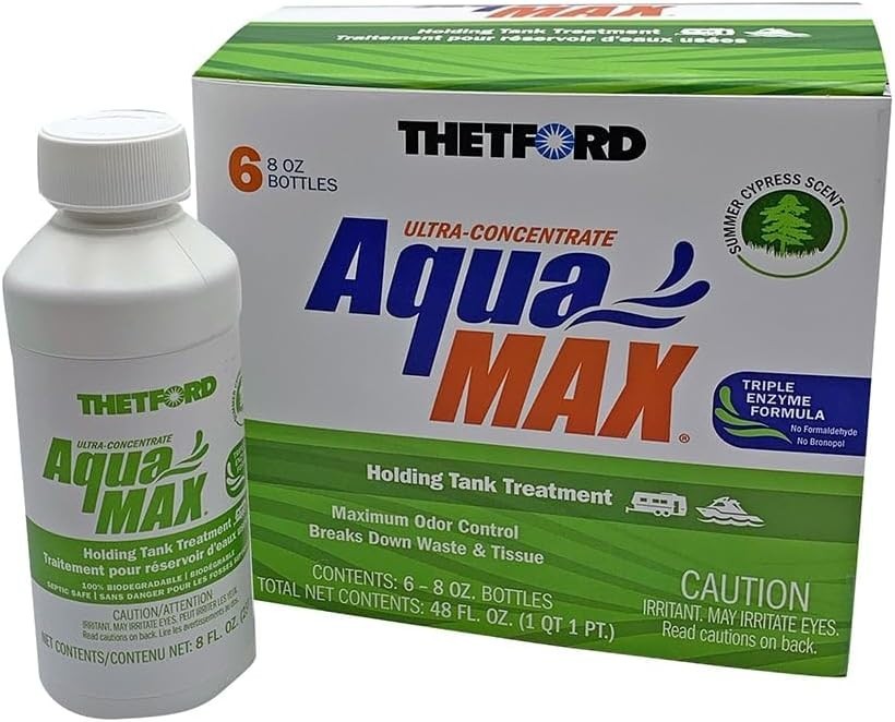 Thetford AquaMAX RV Holding Tank Treatment 6 Pack 8oz Formaldehyde Free 96689