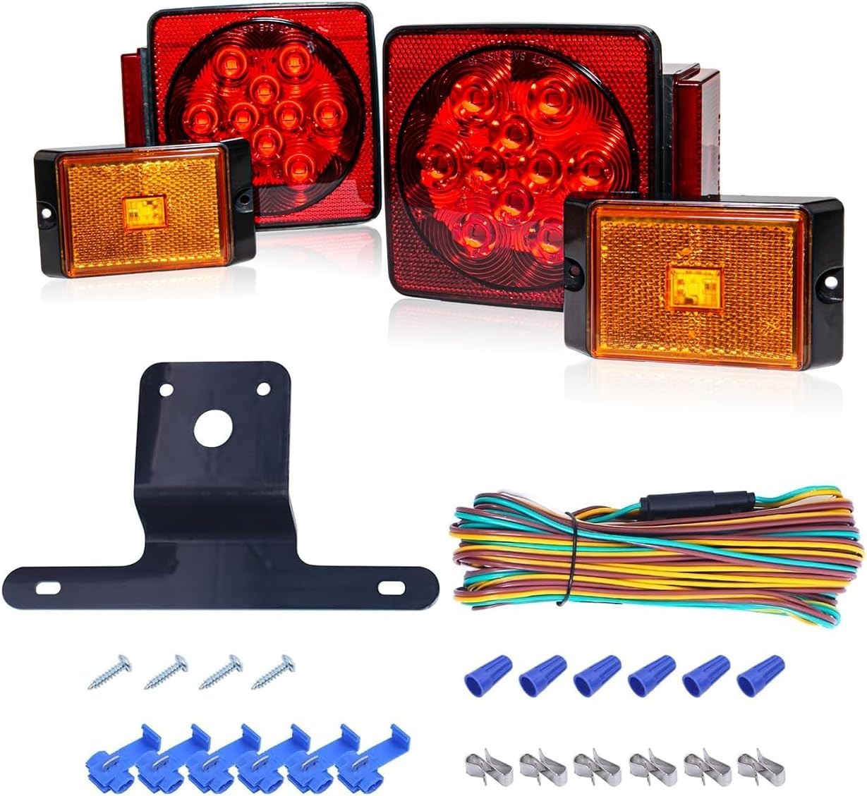 Complete 12V Waterproof LED Light Kit for Trailers and RVs – Easy Installation