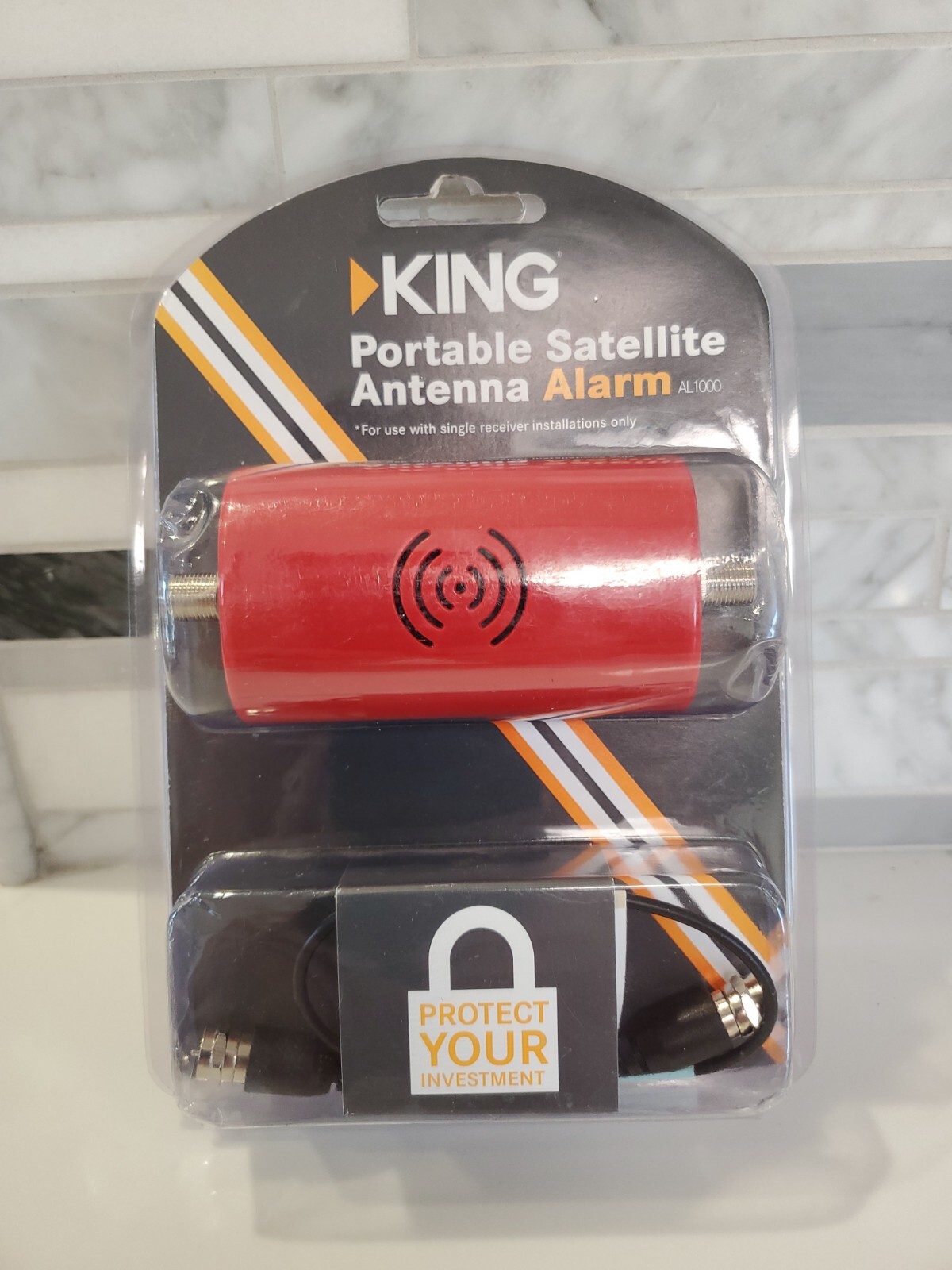 KING Portable Satellite Antenna Alarm AL1000 NEW Protect Your Investment