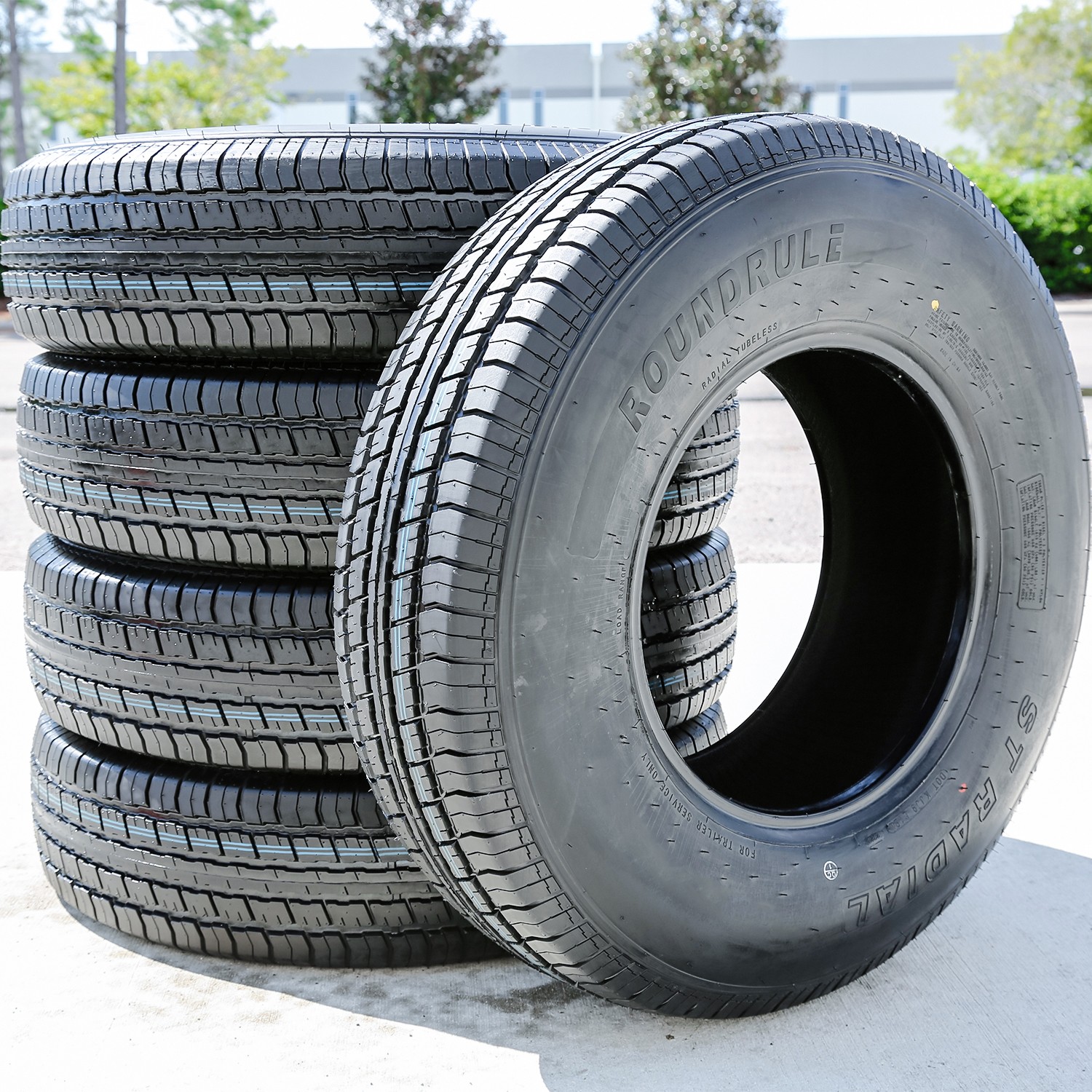 2 Tires Roundrule ST Radial ST 235/85R16 Load F 12 Ply Trailer