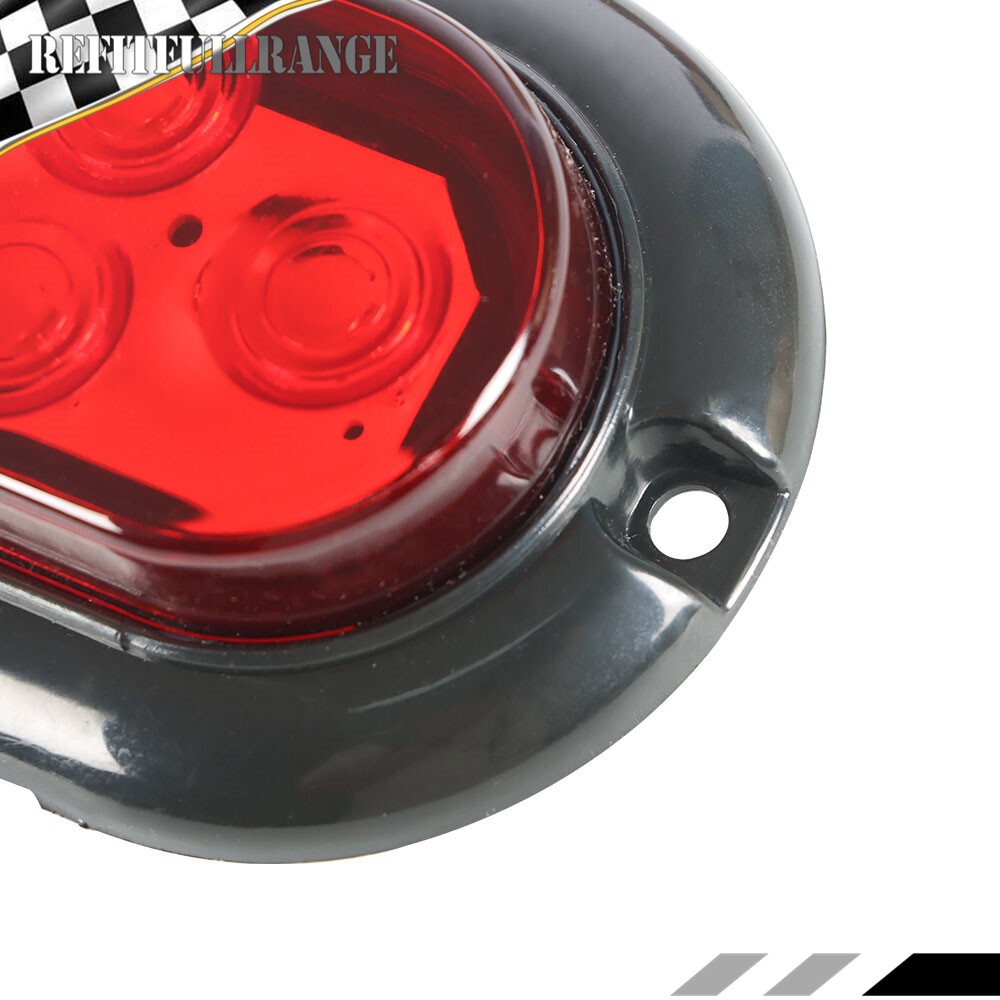 Upgrade Rear LED Submersible Truck Boat Trailer Marker Tail Light Kit Waterproof