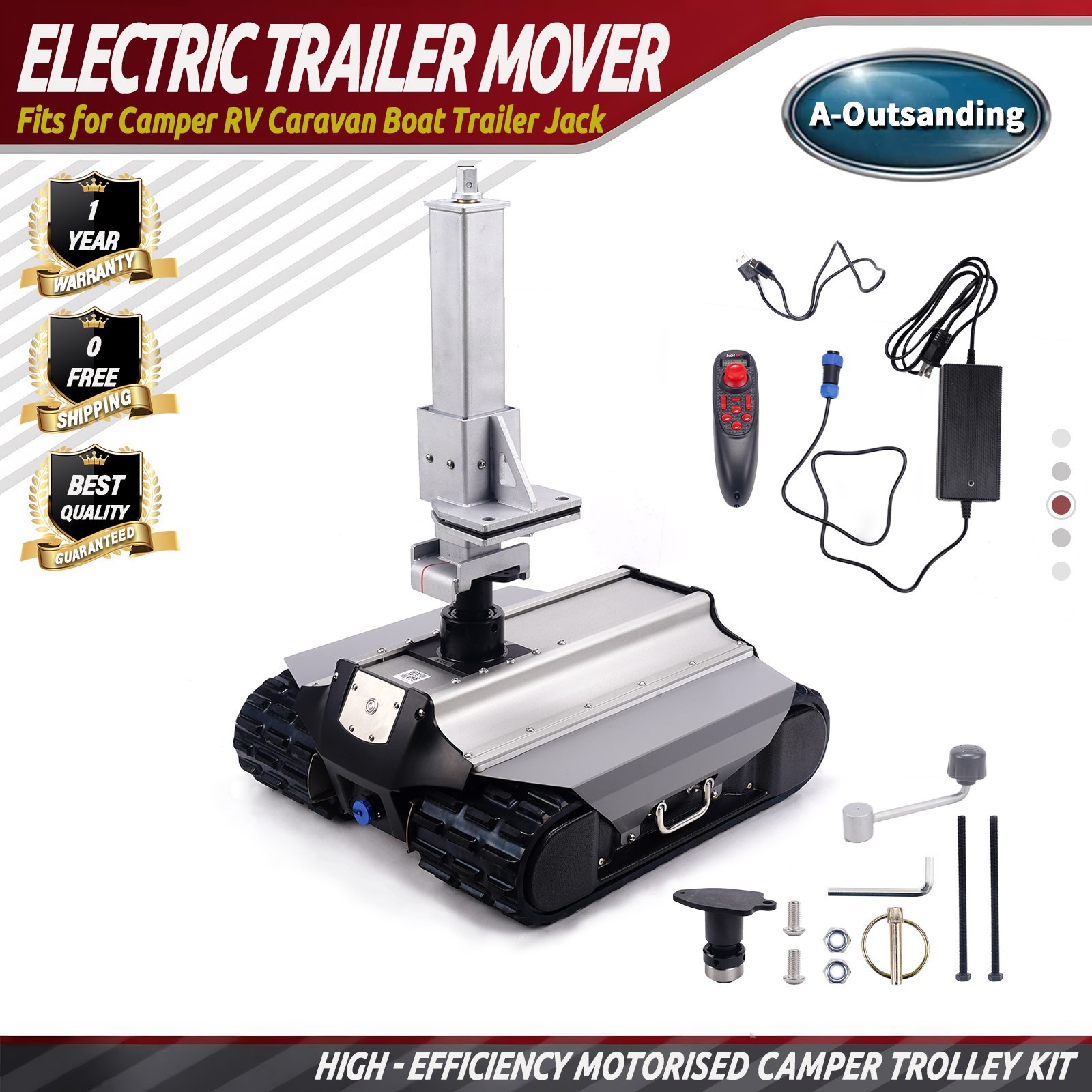 Remote-Controlled Trailer Mover 5500 lbs Capacity Electric Trailer Mover