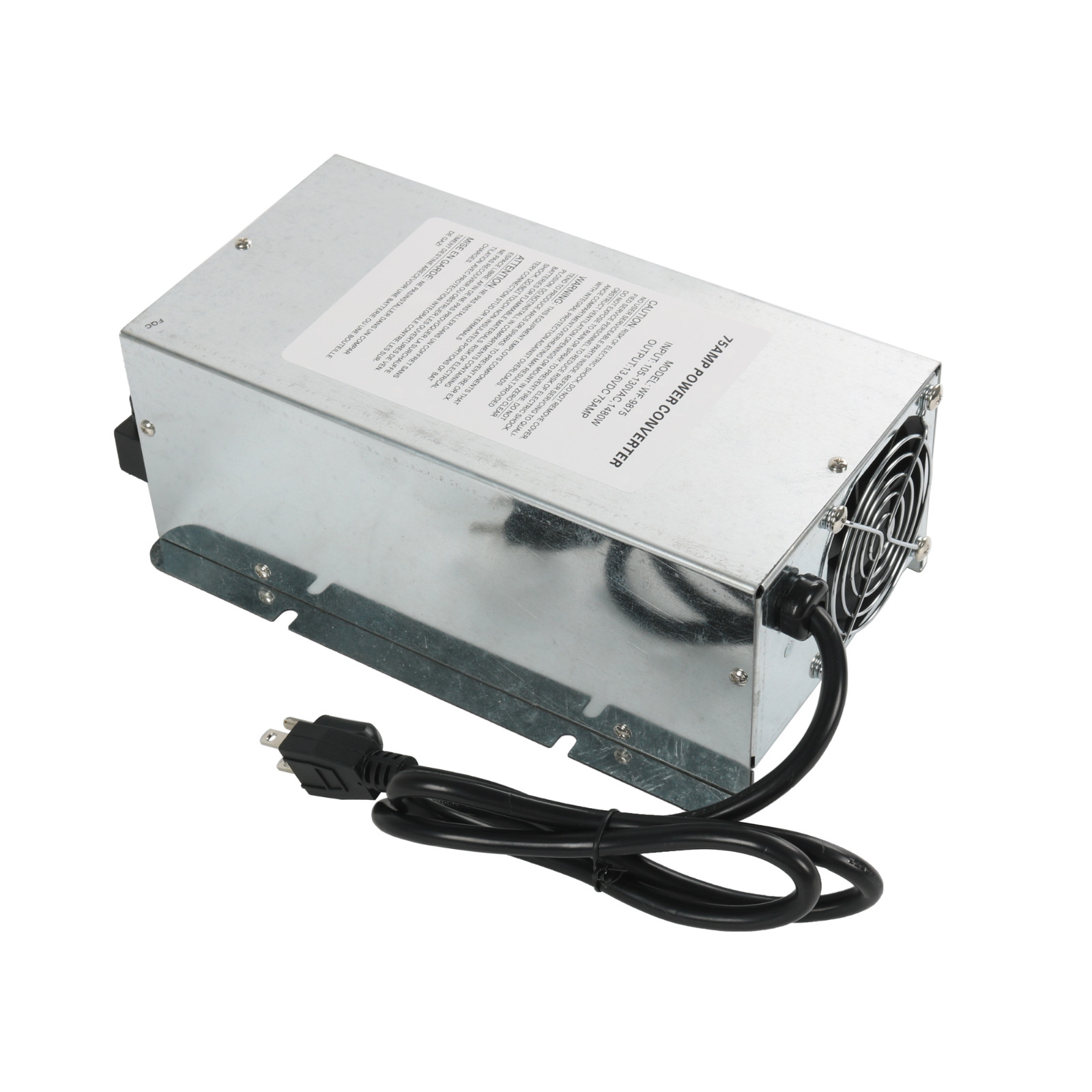 For WFCO WF-9875-AD-CB 75 Amp DC Auto Detect Deckmount Converter Charger WF-9800