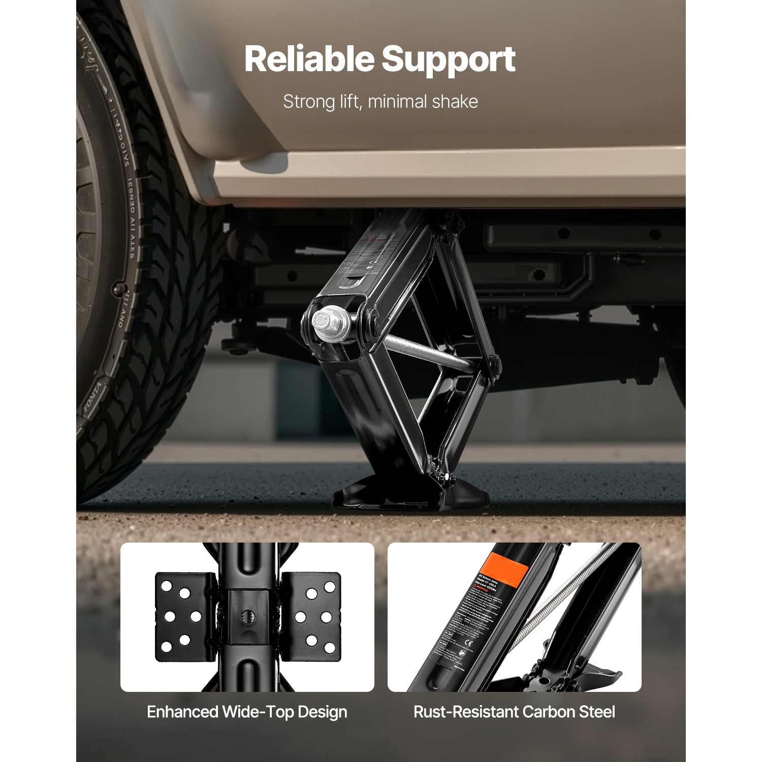 Uimoso Set of 2 RV Stabilizer Scissor Jacks, 6500 lbs Capacity, 23.4 in Height