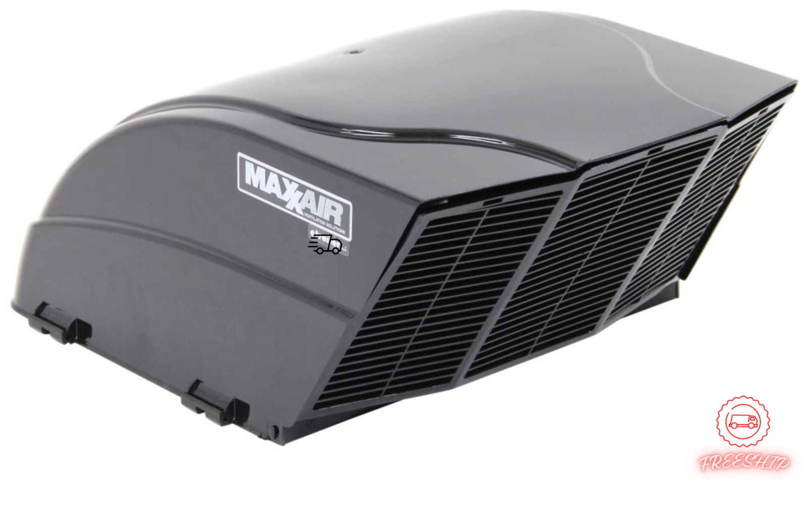 MaxxAir FanMate Black RV Roof Vent Cover 26-1/2″ x 18-1/8″ x 10-1/4″