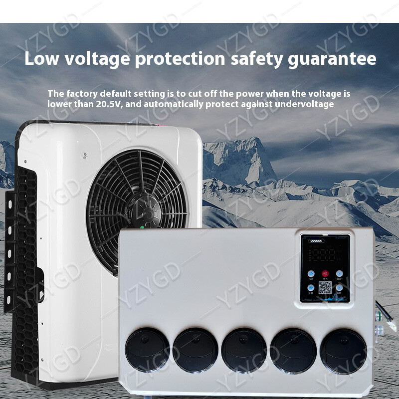12V 12000BTU Mini Split A/C For Semi Trucks Bus RV Caravan Vans Air Conditioner