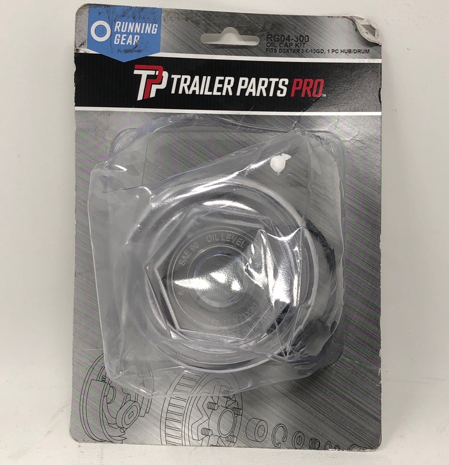 Trailer Parts Pro RG04-300 Oil Cap Kit Dexter Replacement