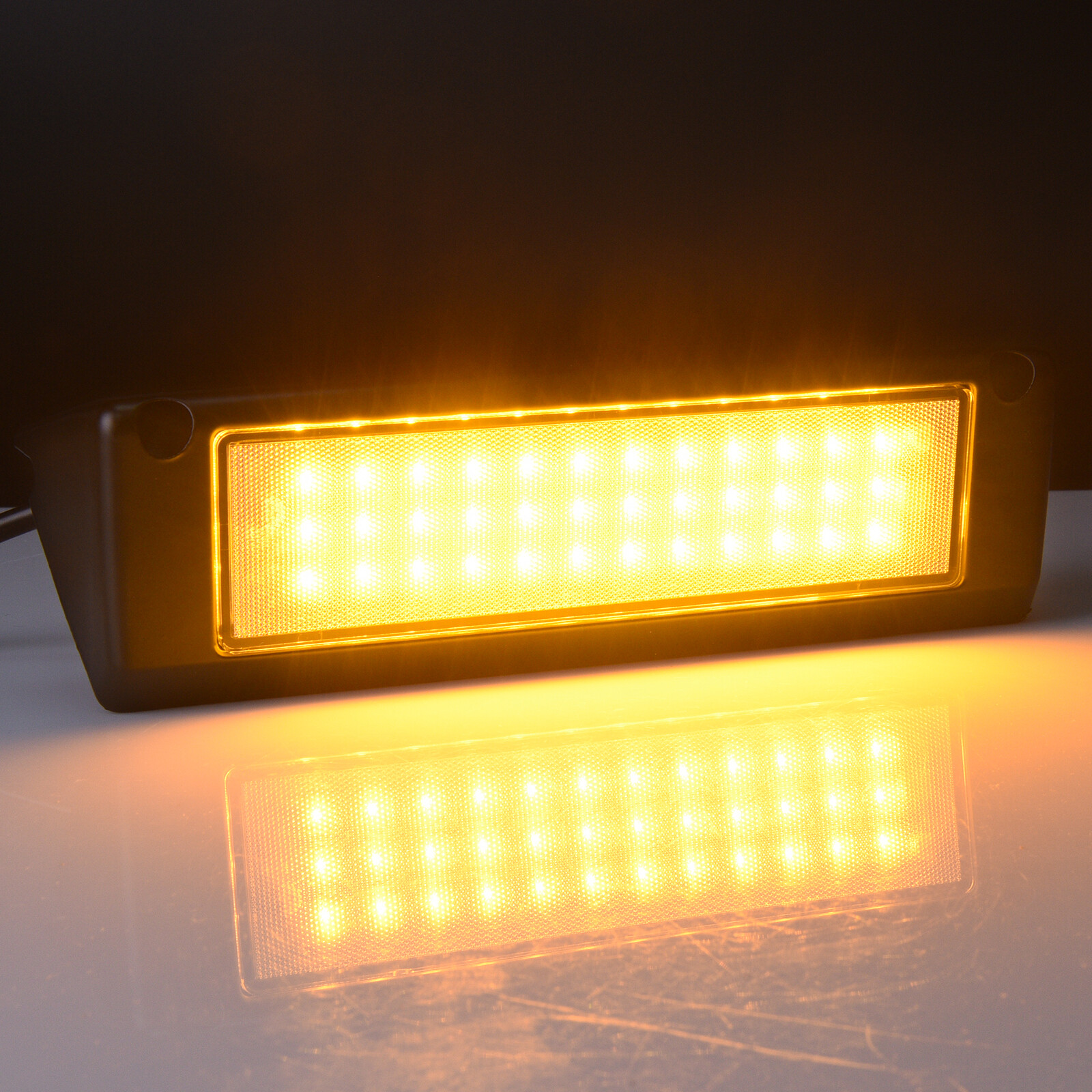 9″ Inch 2100LM Exterior RV Porch Light Yellow/White Led Utility Awning Light USA