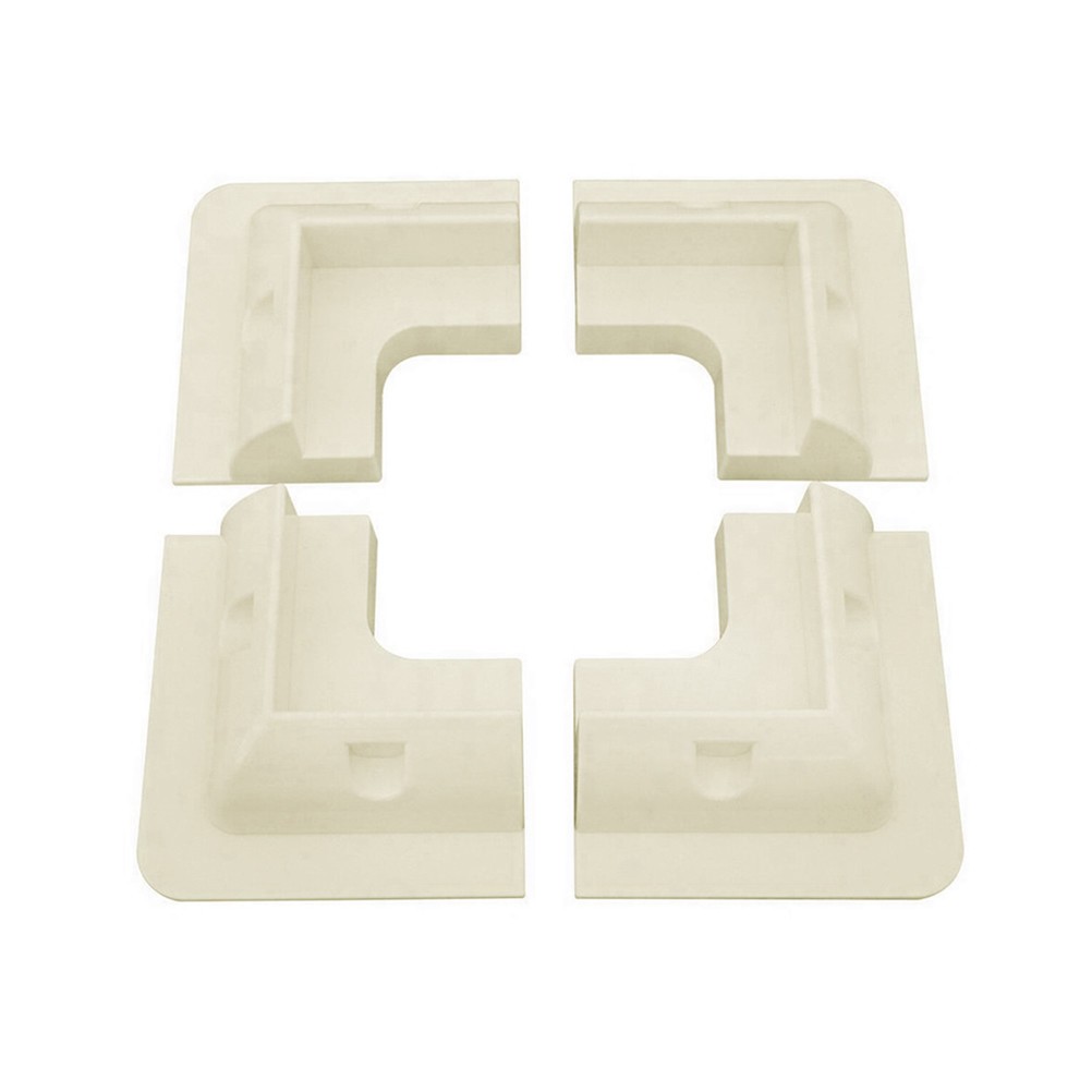 4Pcs Solar Panel Roof Mounting Brackets White Reusable Stand for Car and Rv