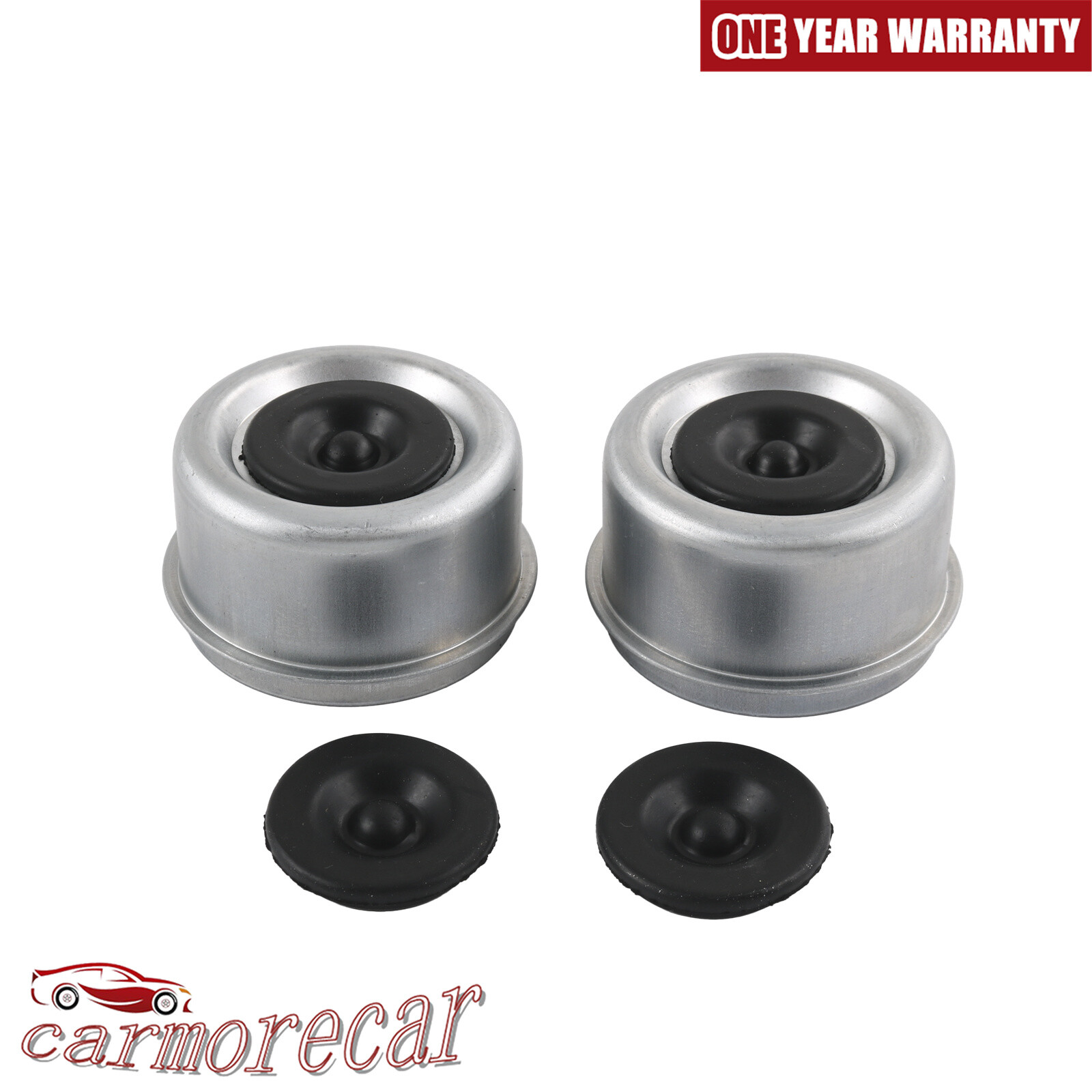 2 – 2.44 Trailer Axle Dust Cap Cup Grease Cover RV Camper EZ Lube