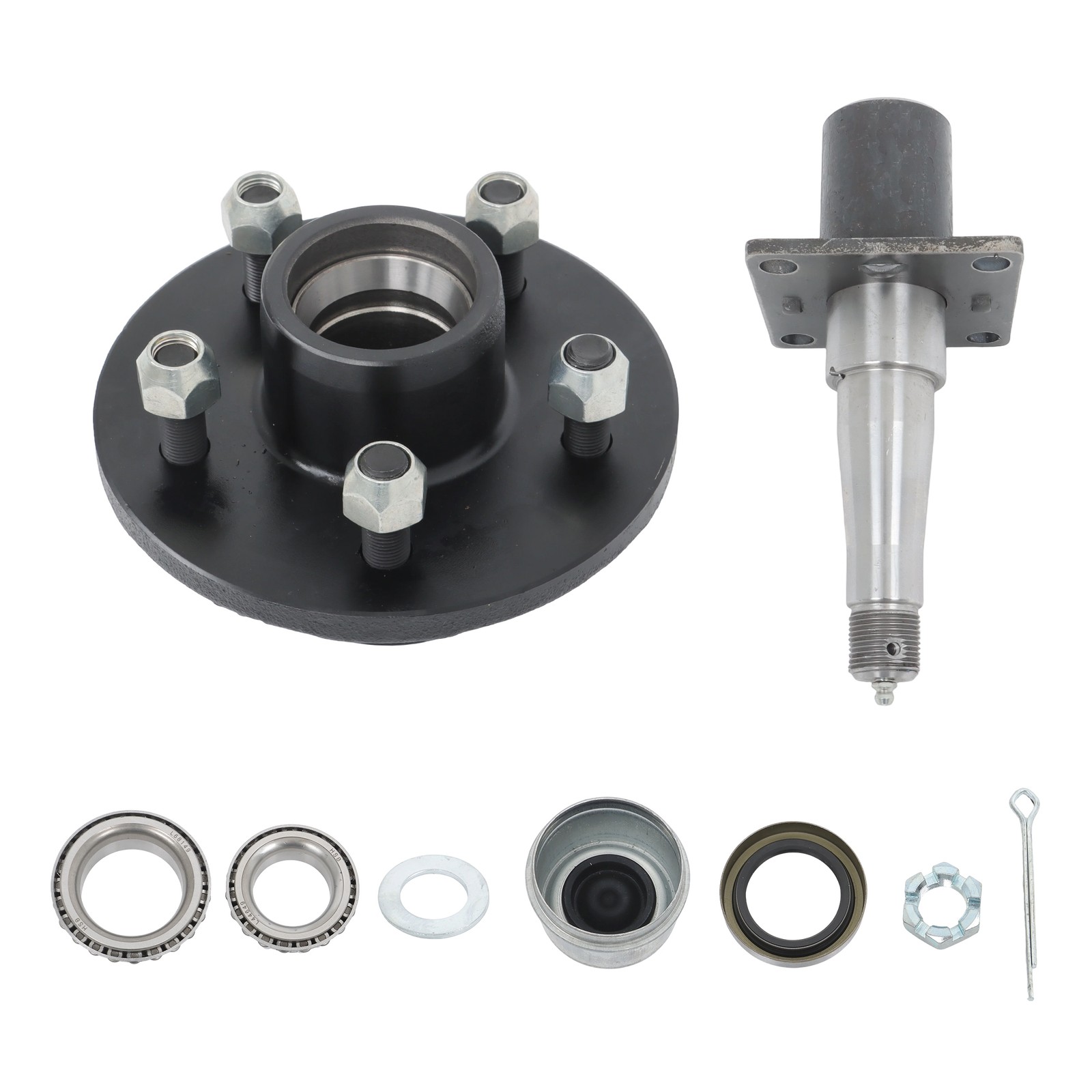 labwork 5 on 4.5′ Trailer Hub Kit 8.25’×2′ Round with Brake Flange #84 Spindle