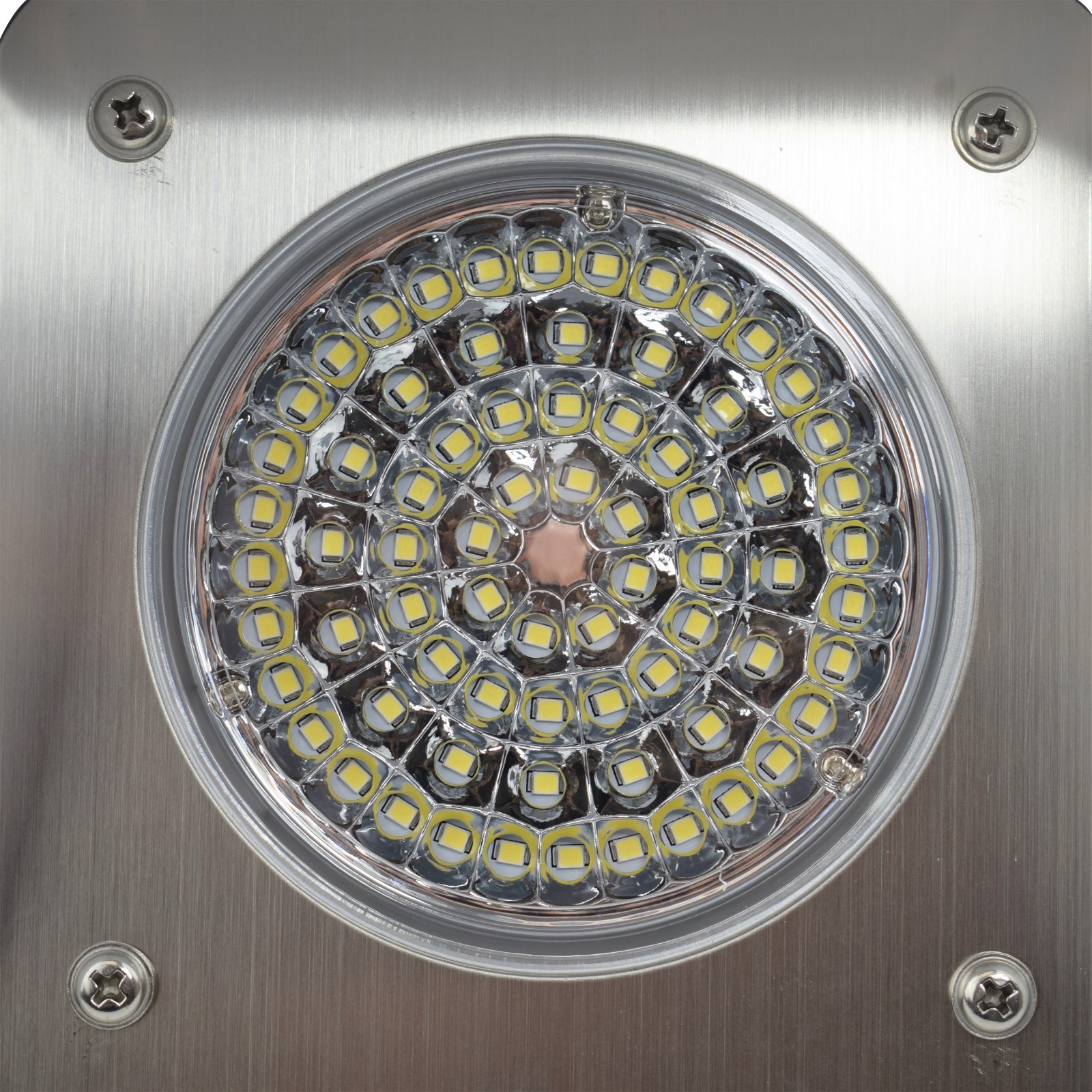 RV LED Porch Flood Light rectangle clear lens camper RV trailer Black exterior B