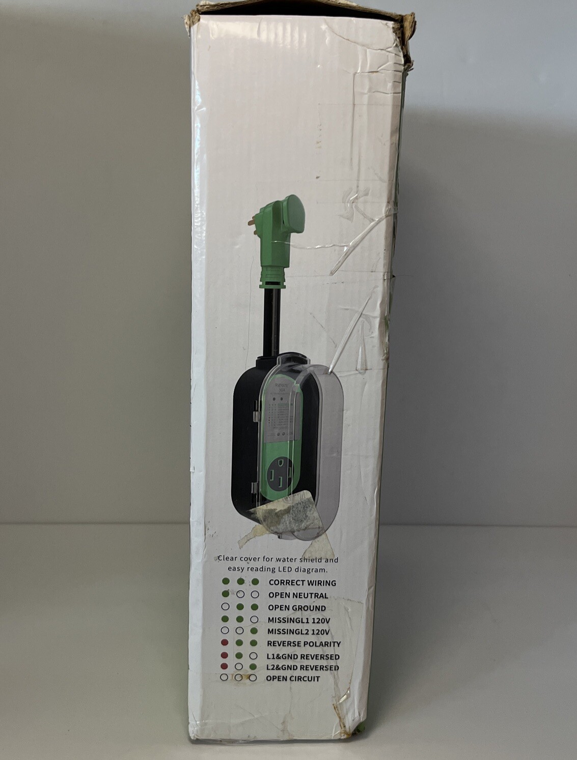 RVMATE 50A 120/250V RV Surge Protector with Circuit Analyzer 4200J 45,000A