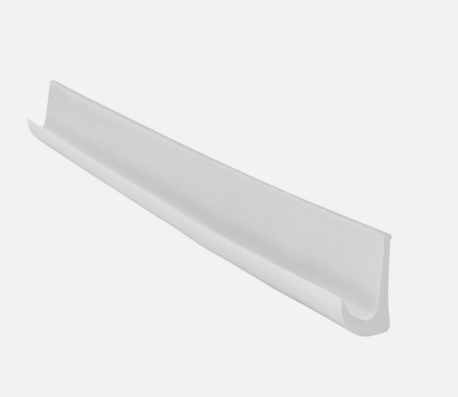 16FT White J Shape Drip Rail 1/2″ PVC Rain Gutter Molding Trim For Vans RVs Roof