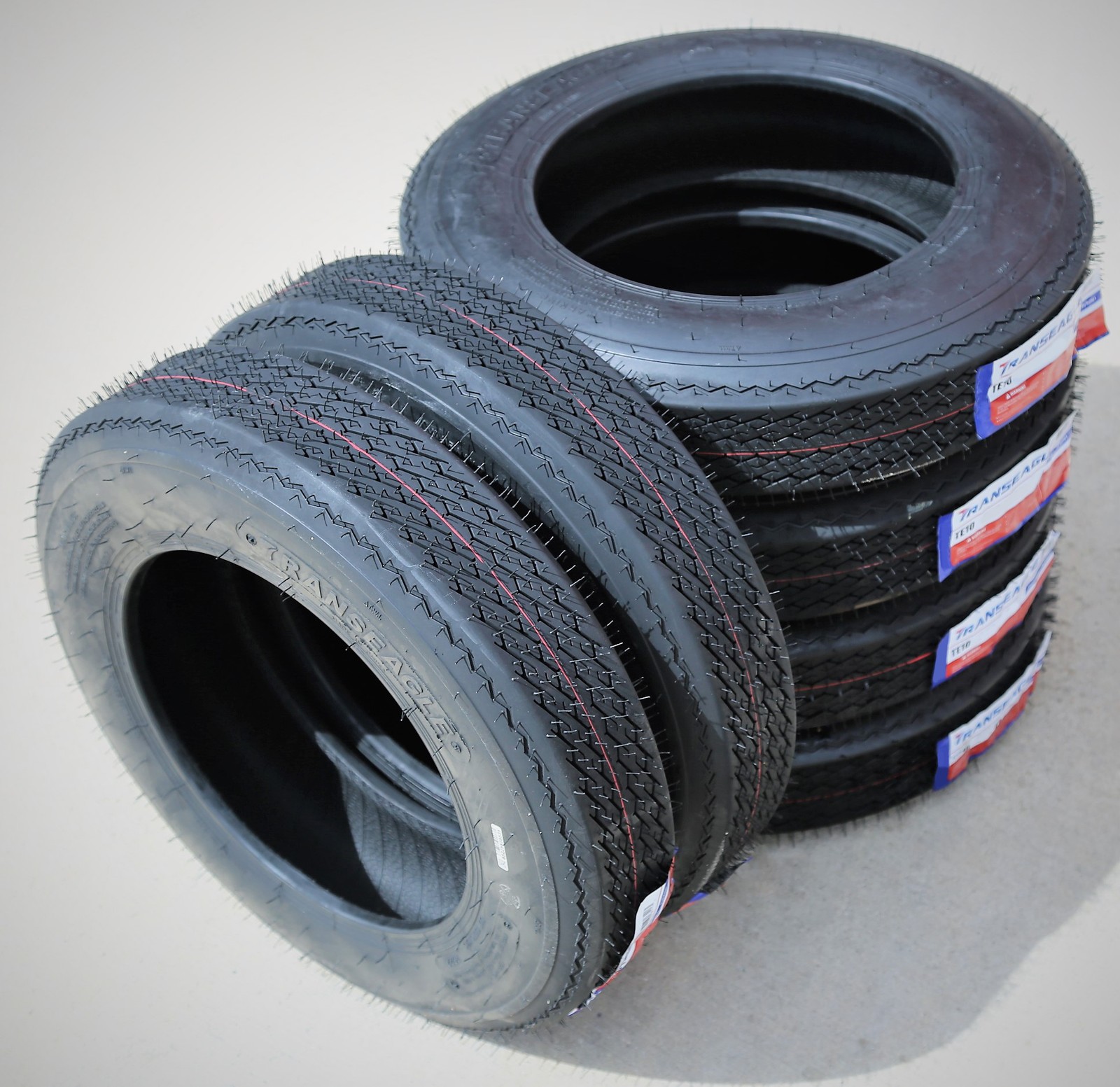 5 Tires Transeagle TE10 ST 5.7-8 5.70-8 5.70×8 Load C 6 Ply Trailer