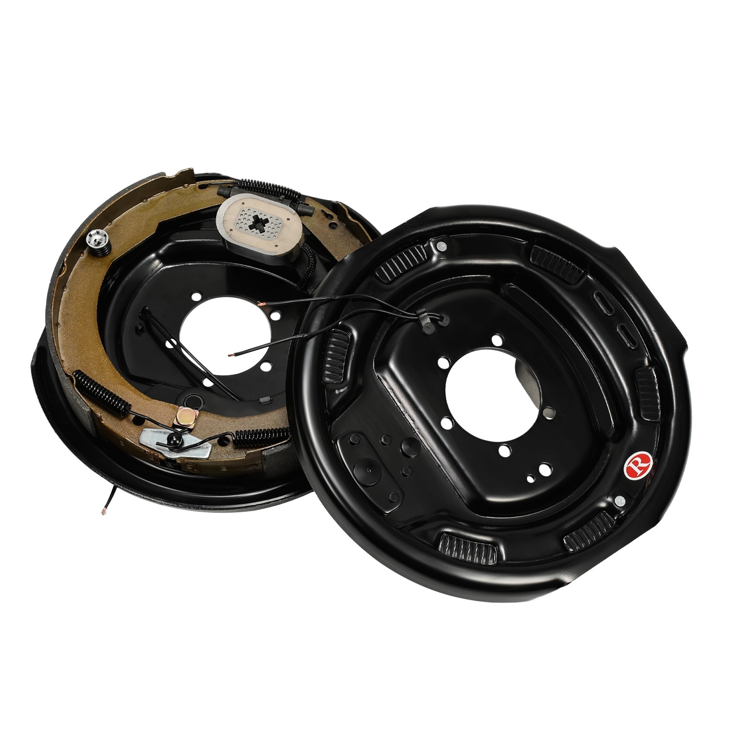 Set Of 2 12″ x 2″ Trailer Electric Brake L&R Set, 6000 to 7000 lb Capacity Qpcth