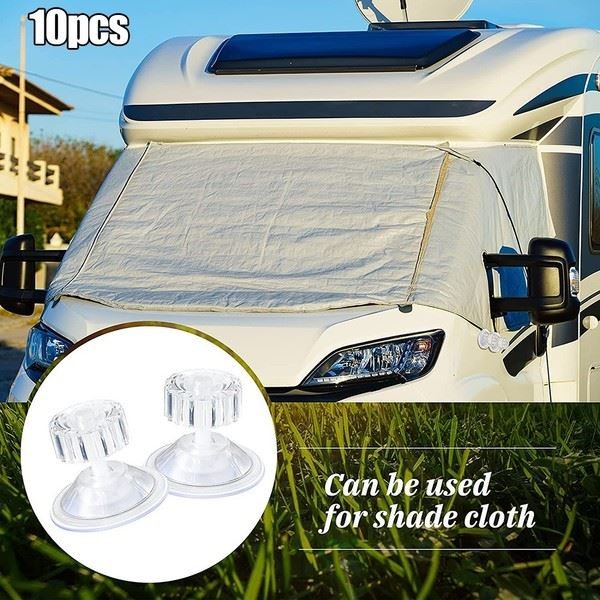 10 High Strength Industrial PVC Suction Cups Caravan Awning Fixing Pads