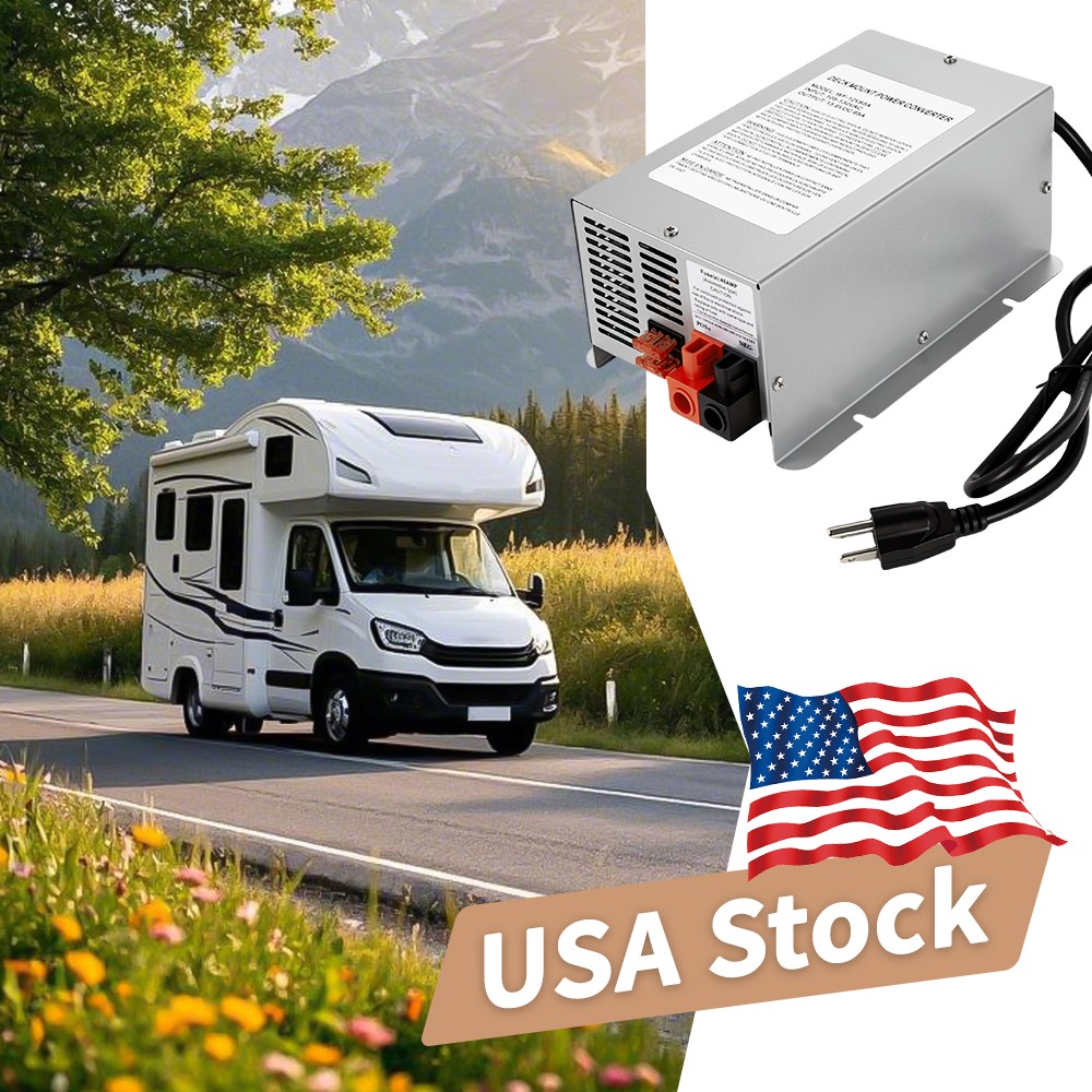 RV Power Converter 65 Amp 110V AC to 12V DC RV Power Center Battery Charger