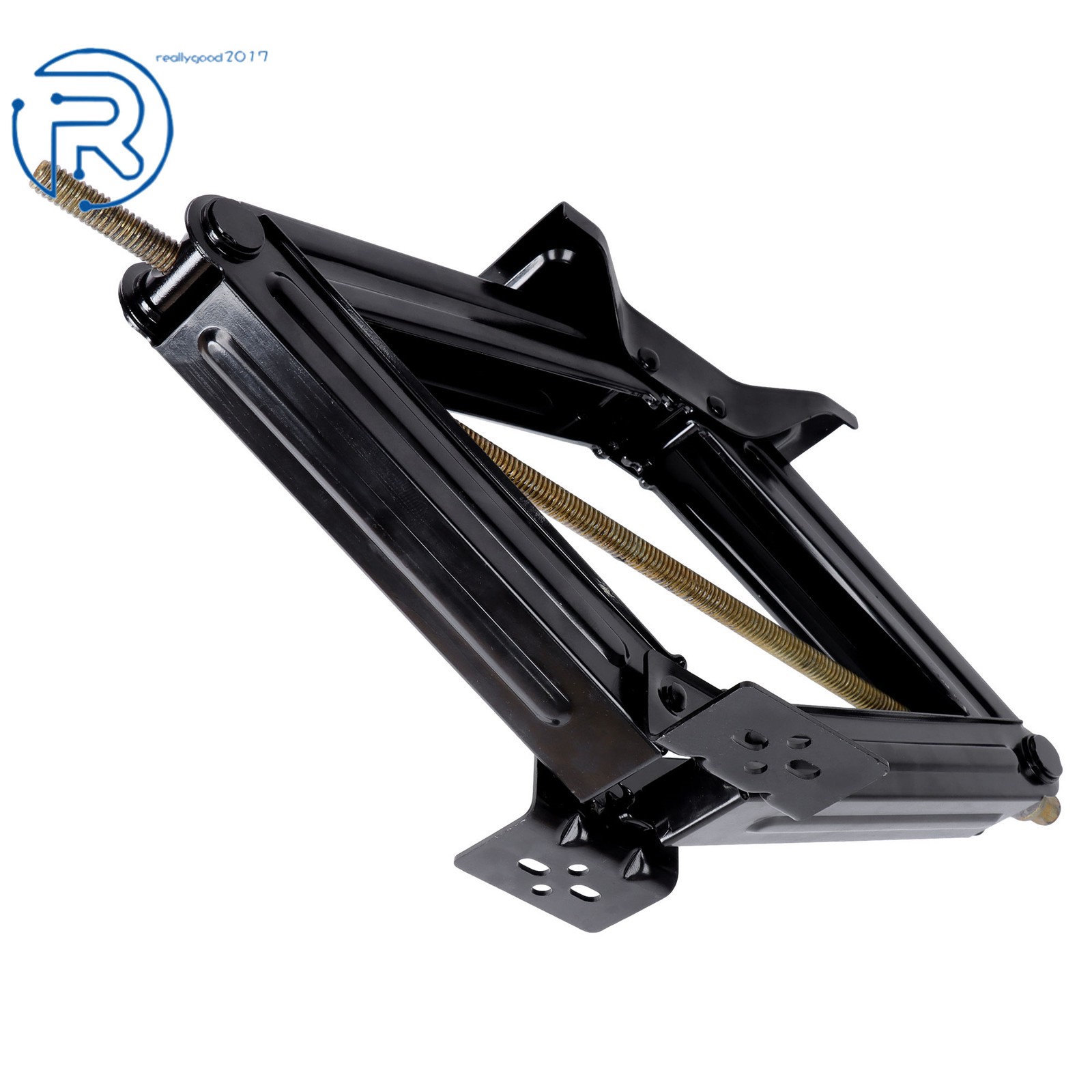 2PCS RV Trailer Camper Stabilizer Leveling Scissor Jacks with Handle 24″ 5000lbs