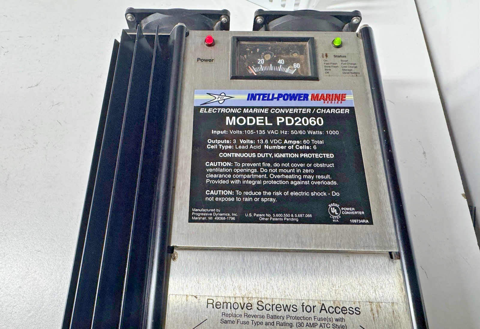 Progressive Dynamics Inteli-Power Marine PD2060 Converter Charger 60A