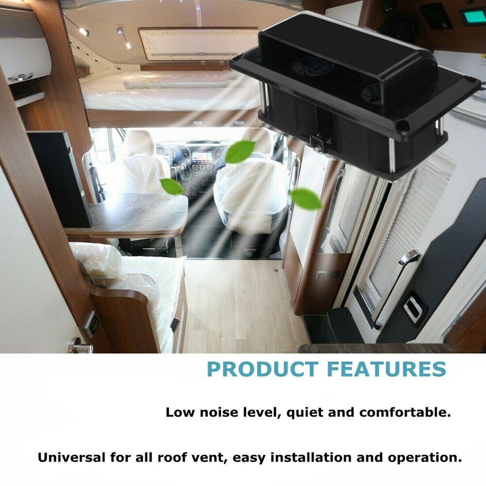 12V 25W RV Side Air Vent Ventilation Exhaust Fan For Caravan Motorhome Trailer