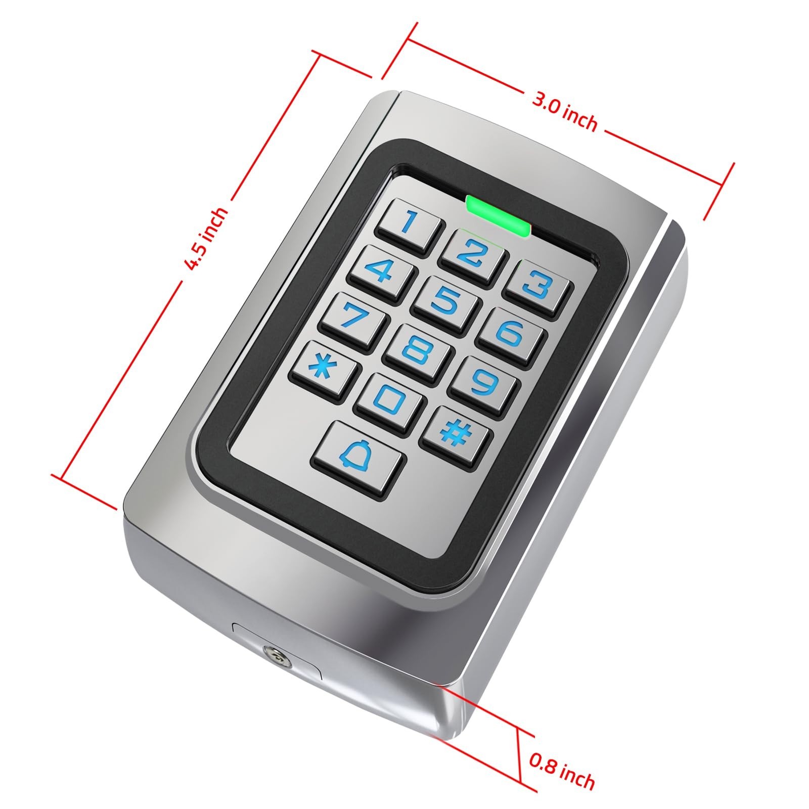 Universal Wired Keypad Access Control – PIN Code & ID Card, Waterproof, 2000 Use