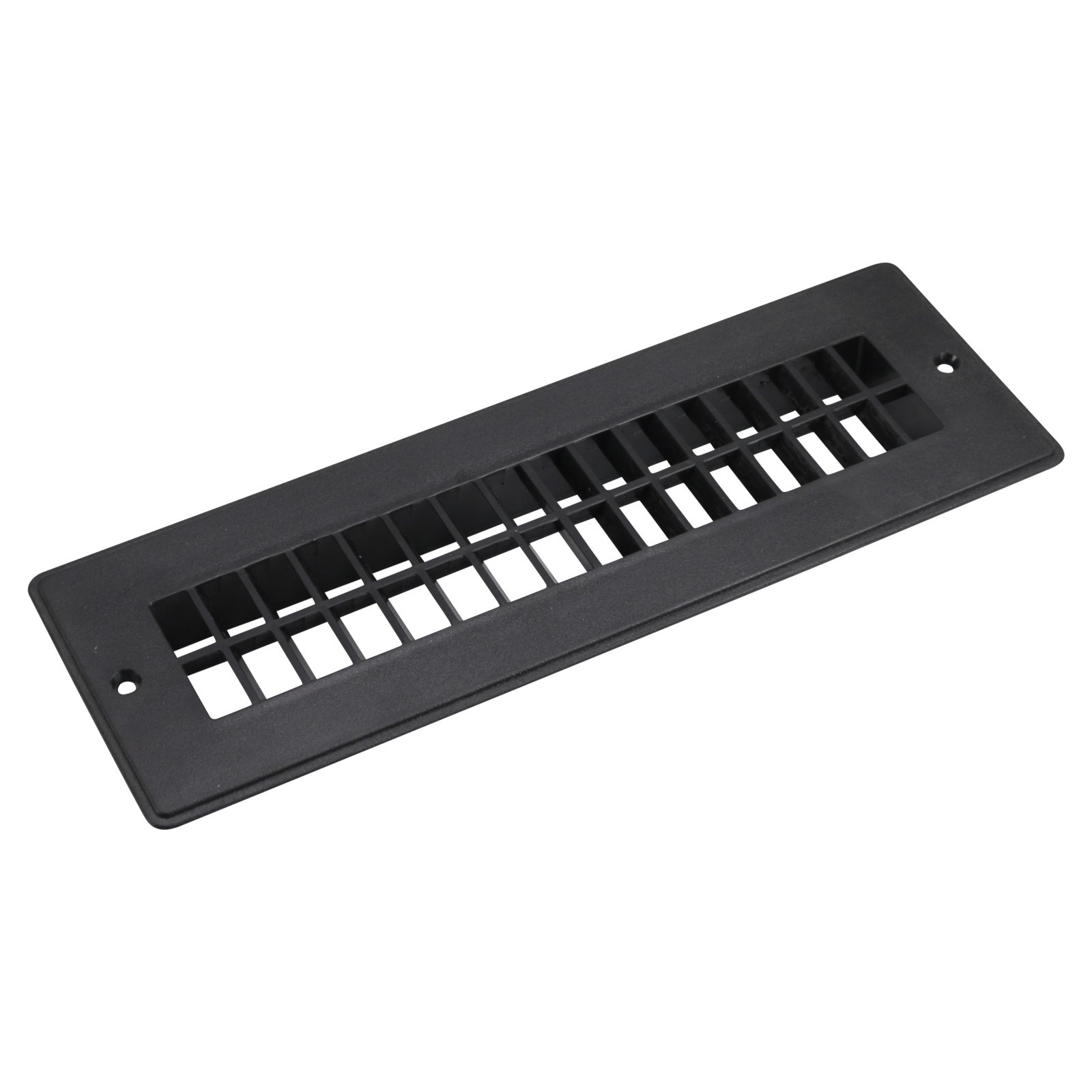 RV Floor Register Plastic Floor Vent 2″ x 10″ Undampered Duct Cover (Black)