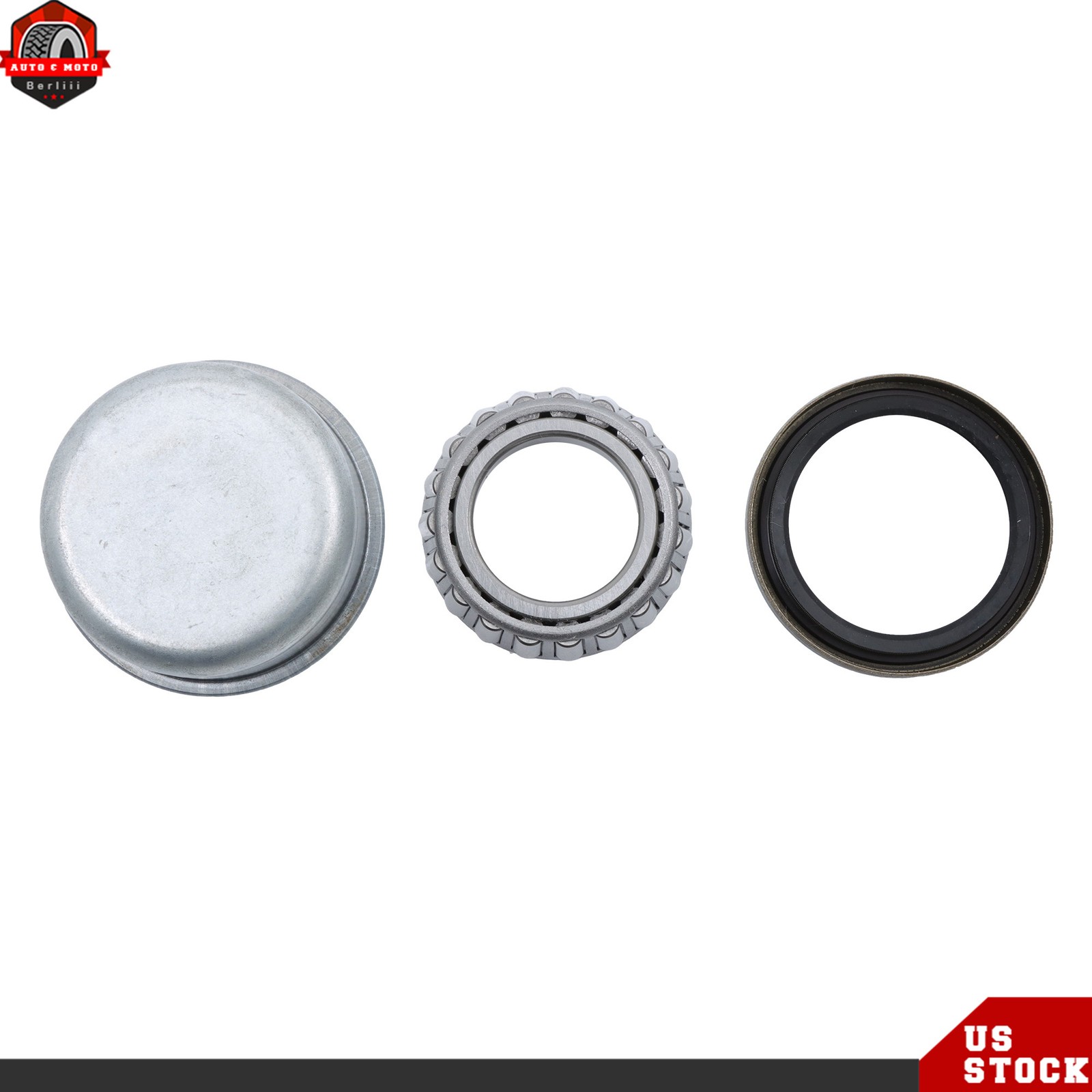 Trailer Wheel Bearings Hub Kits 4 on 4” Bolt For 2000lbs 1-1/16″ Spindle Axles