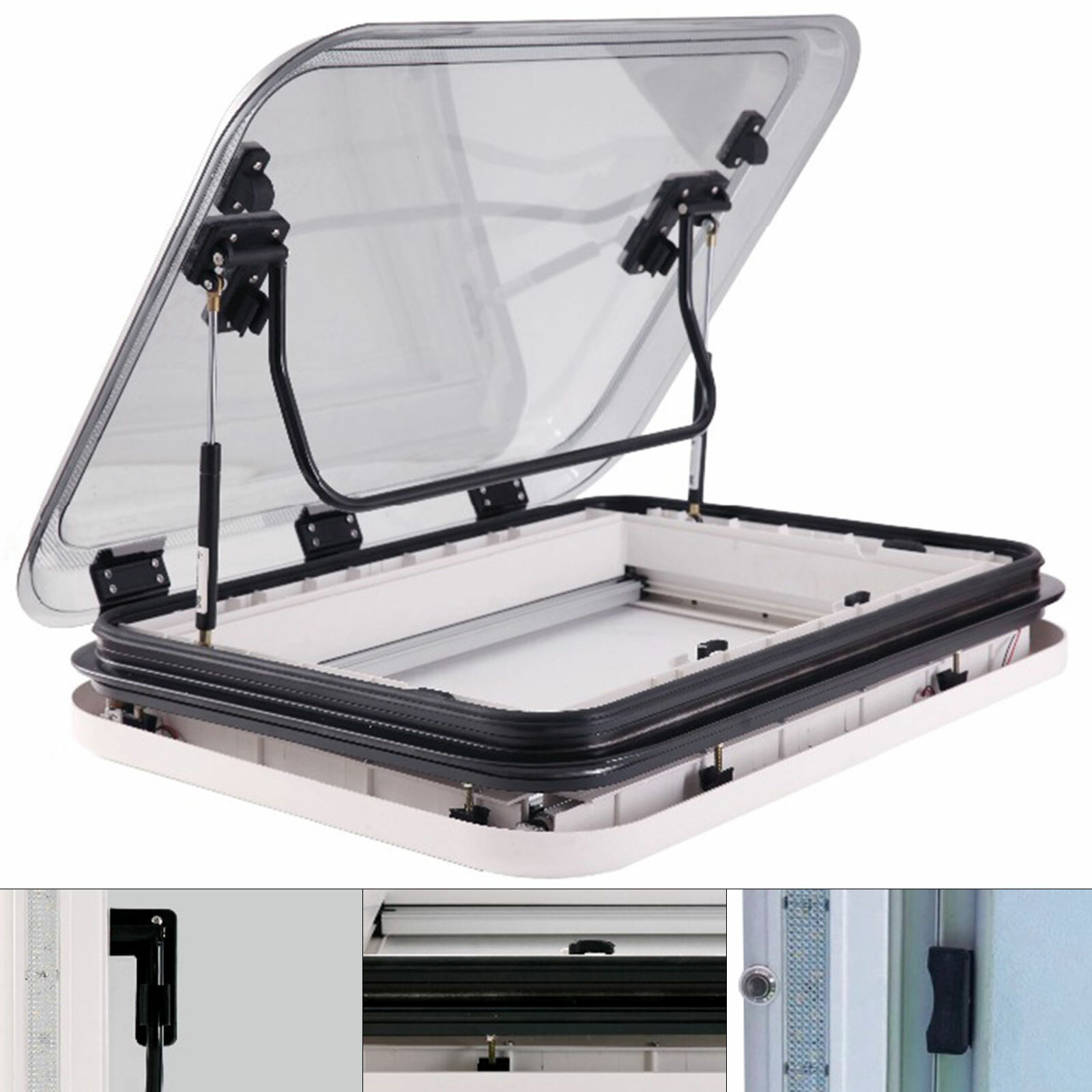 Caravan Skylight Roof Vent Hatch RV Motorhome Anti-UV Flyscreen Trailer Camper