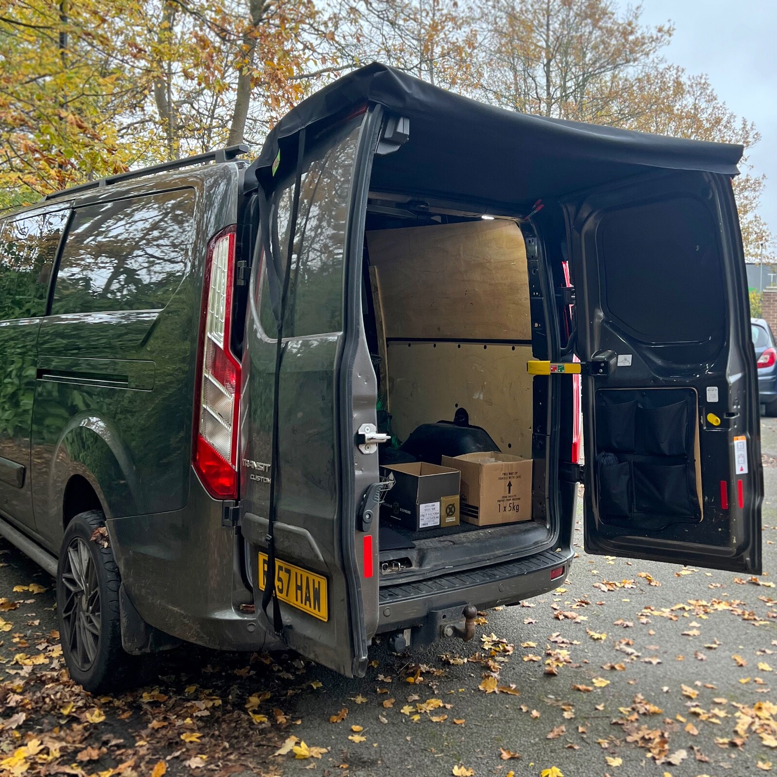 Transit Custom Barn Door Awning Rear Shelter Camper Van Cover (MADE IN UK)
